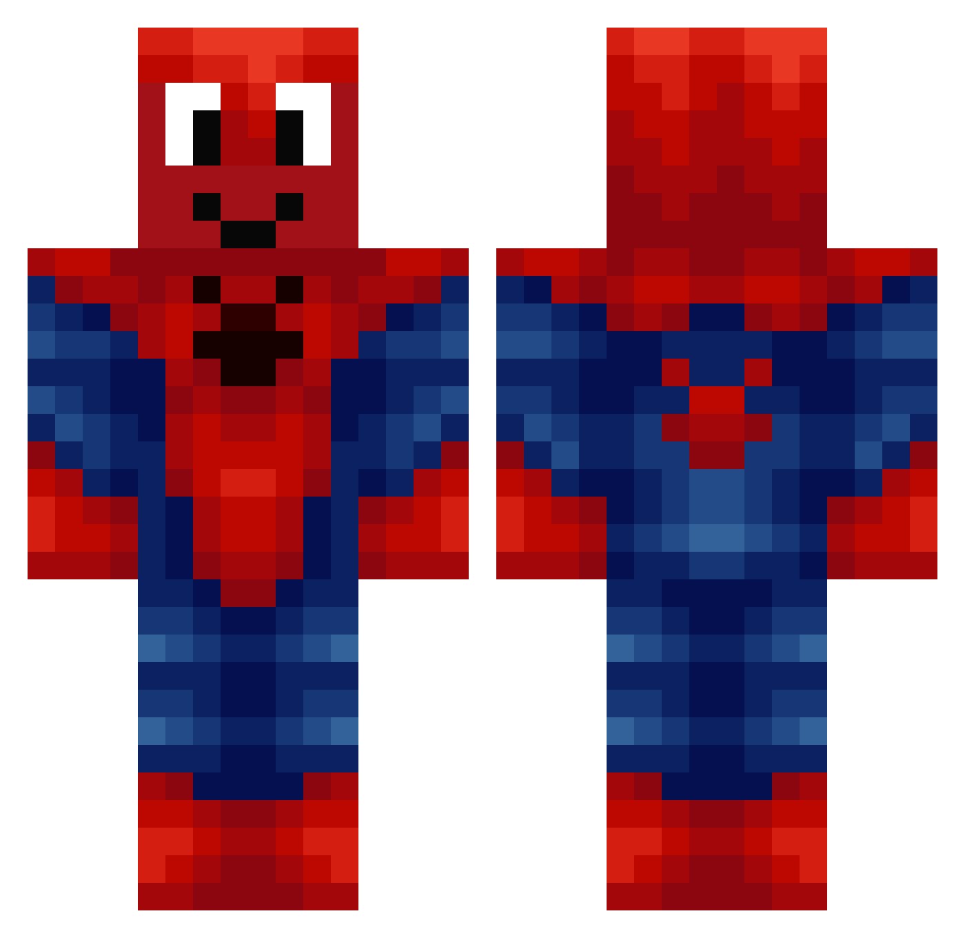 spzrk321 Minecraft skin, front and back view