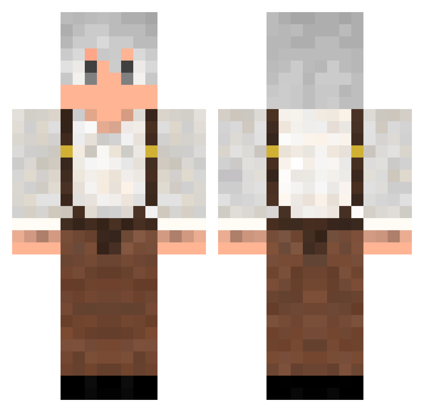 RimuraSEP Minecraft skin, front and back view