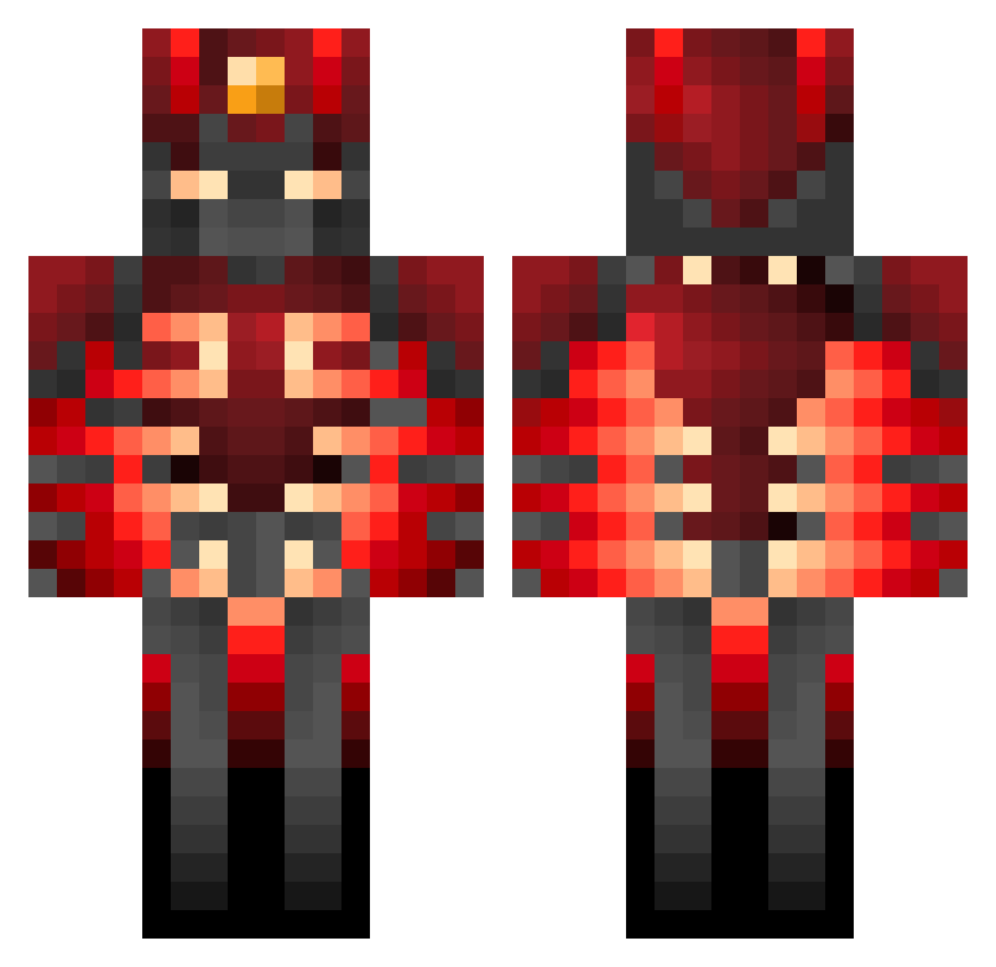 armyff08 Minecraft skin, front and back view