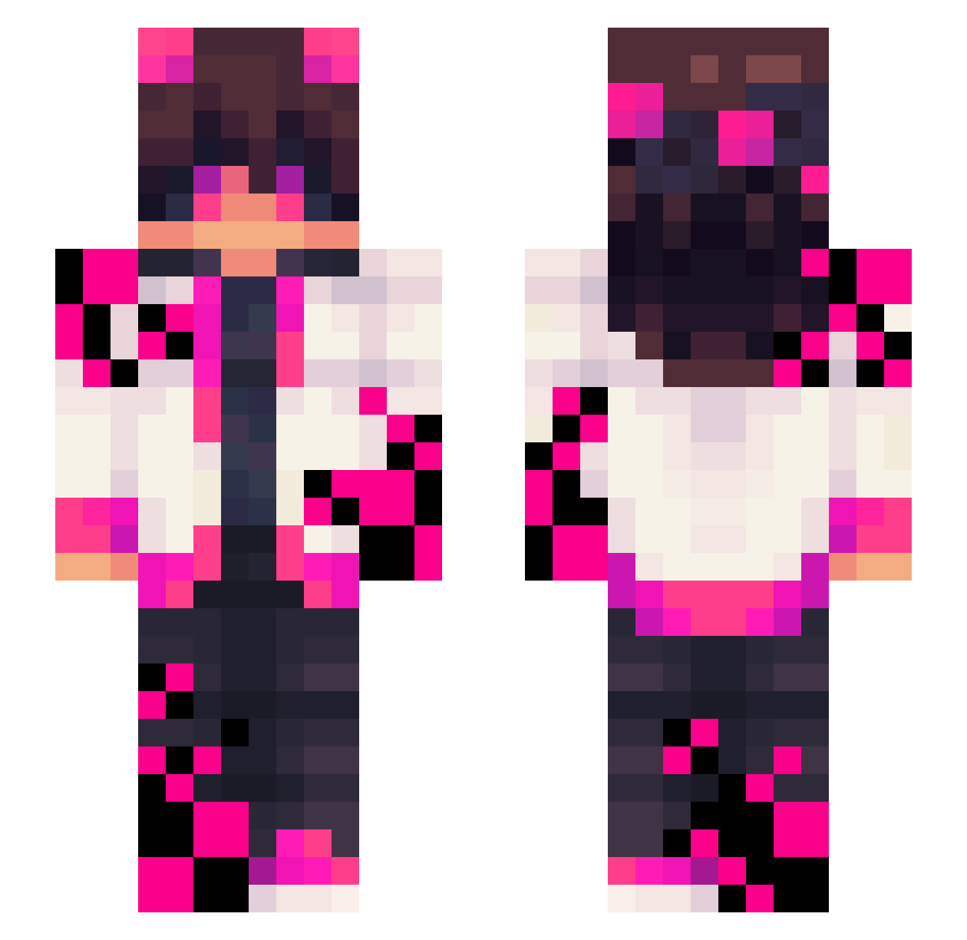 nr1f78 Minecraft skin, front and back view