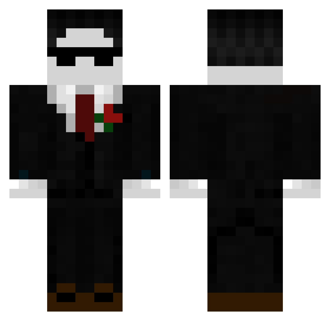 alexsus304 Minecraft skin, front and back view