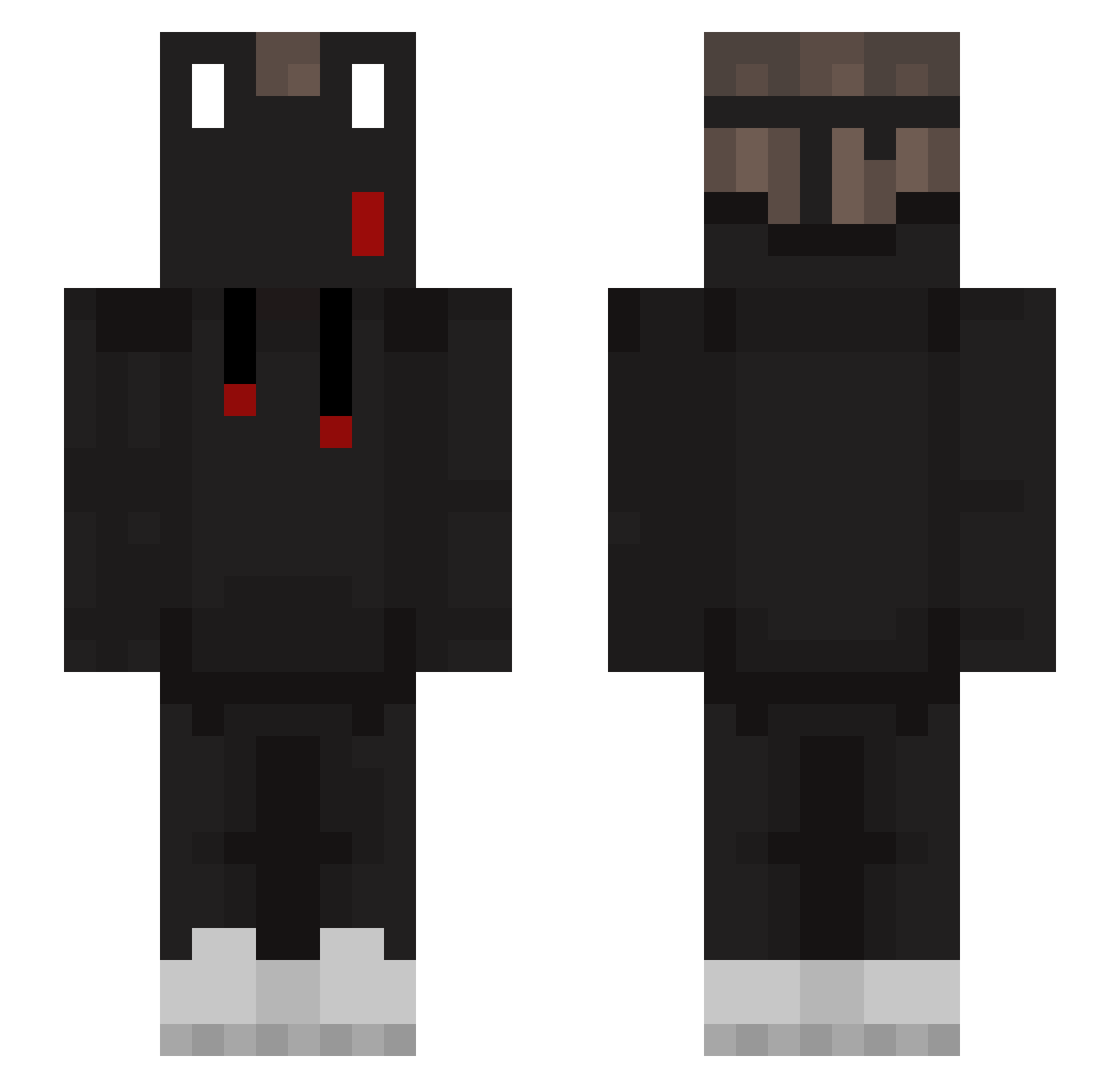 xFlixbus_3000x Minecraft skin, front and back view
