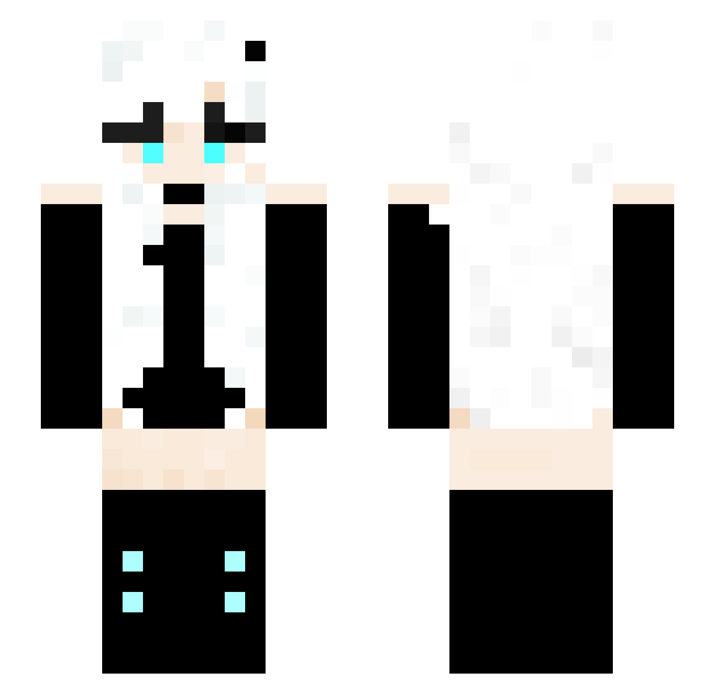 sylvee Minecraft skin, front and back view
