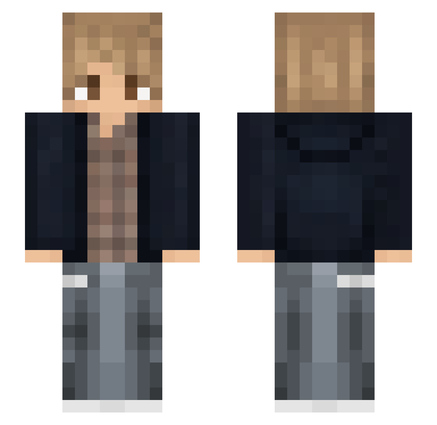 StasiuGG Minecraft skin, front and back view