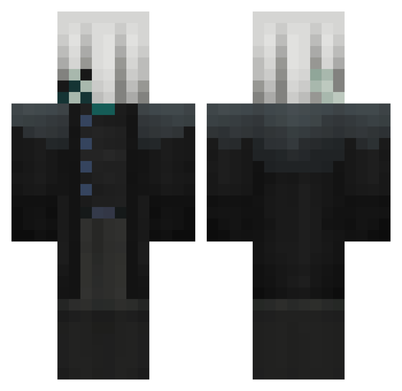 WarriorLVL10 Minecraft skin, front and back view