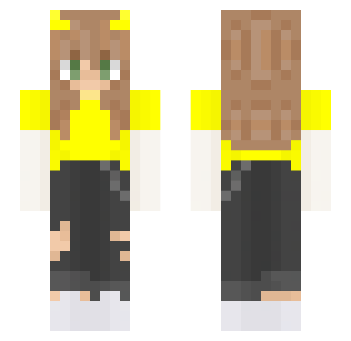 queeenamity Minecraft skin, front and back view