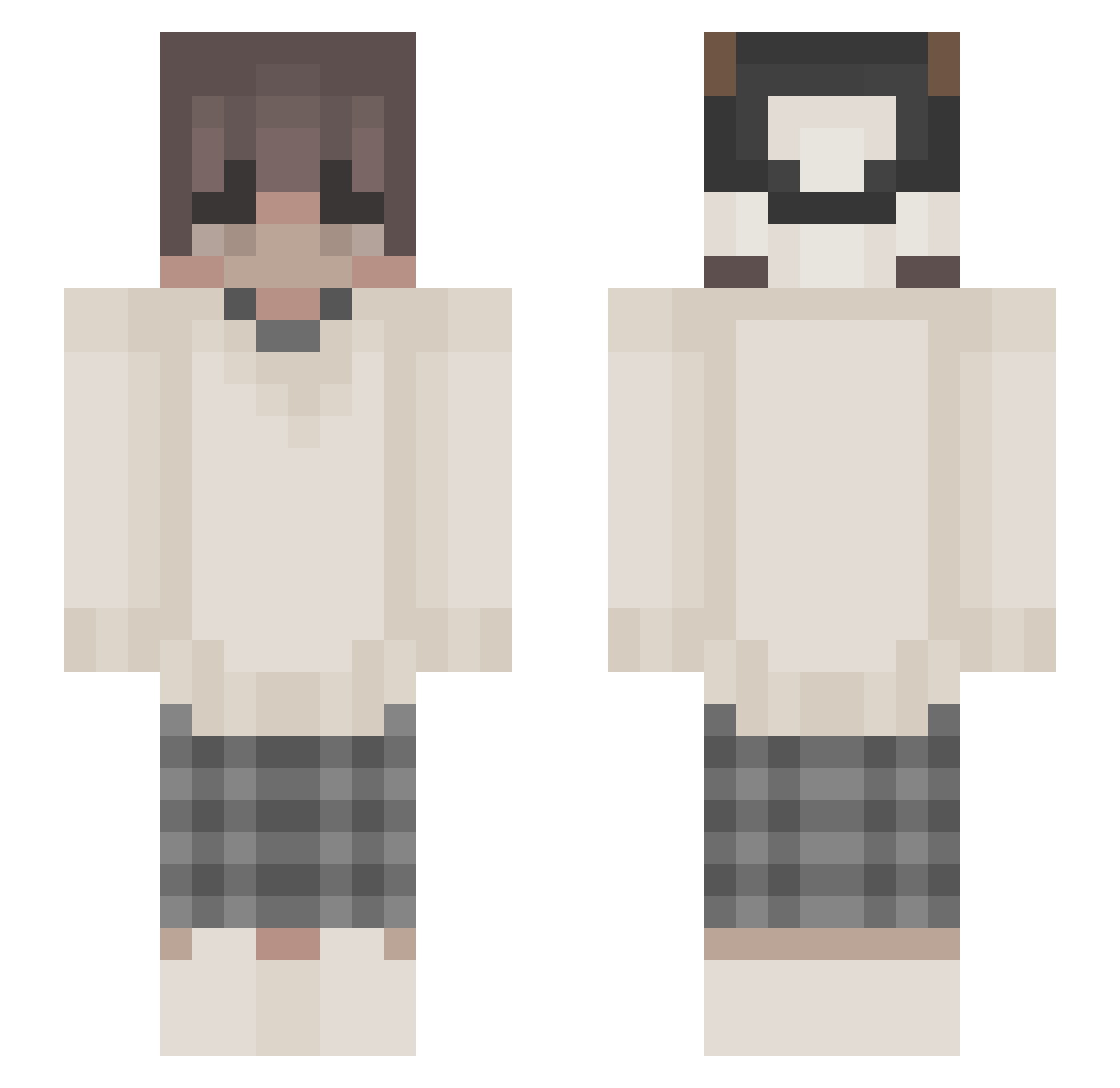 zNeslok_ Minecraft skin, front and back view