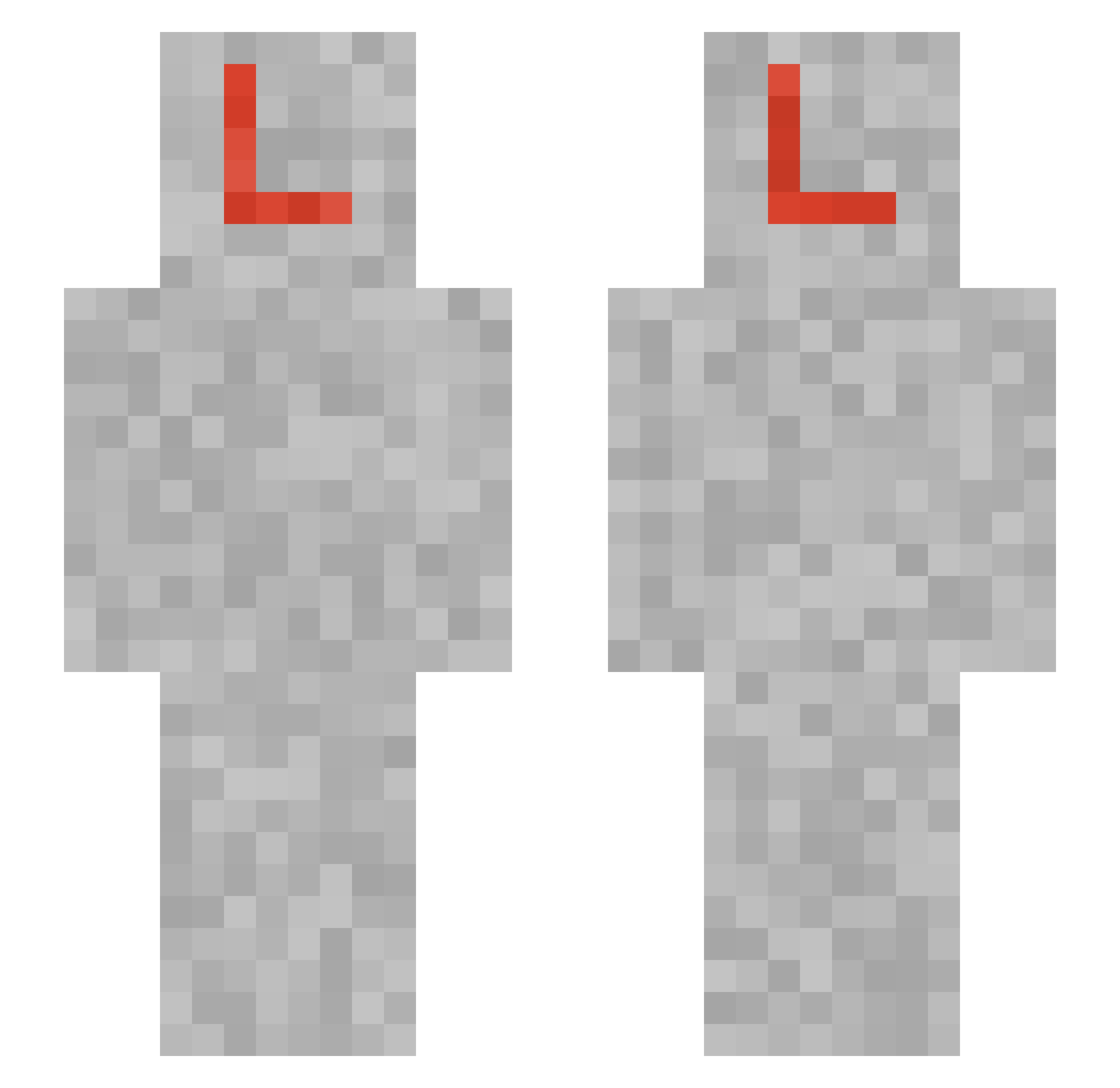 Sarv Minecraft skin, front and back view