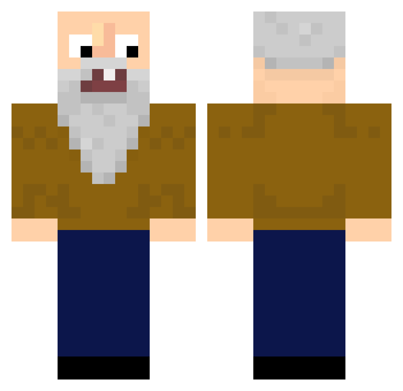 Rexares97 Minecraft skin, front and back view