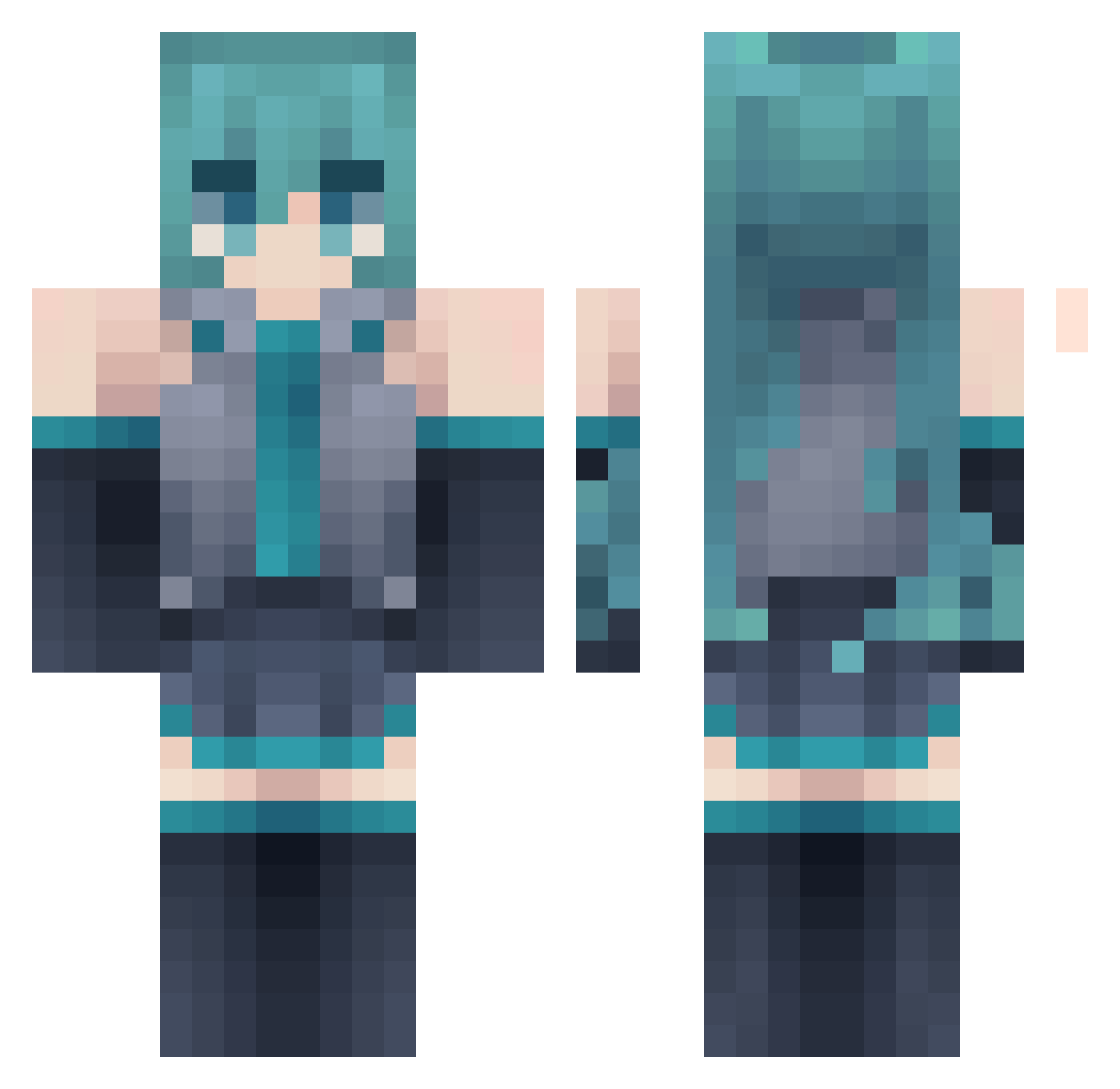 NaTo_Sh1 Minecraft skin, front and back view