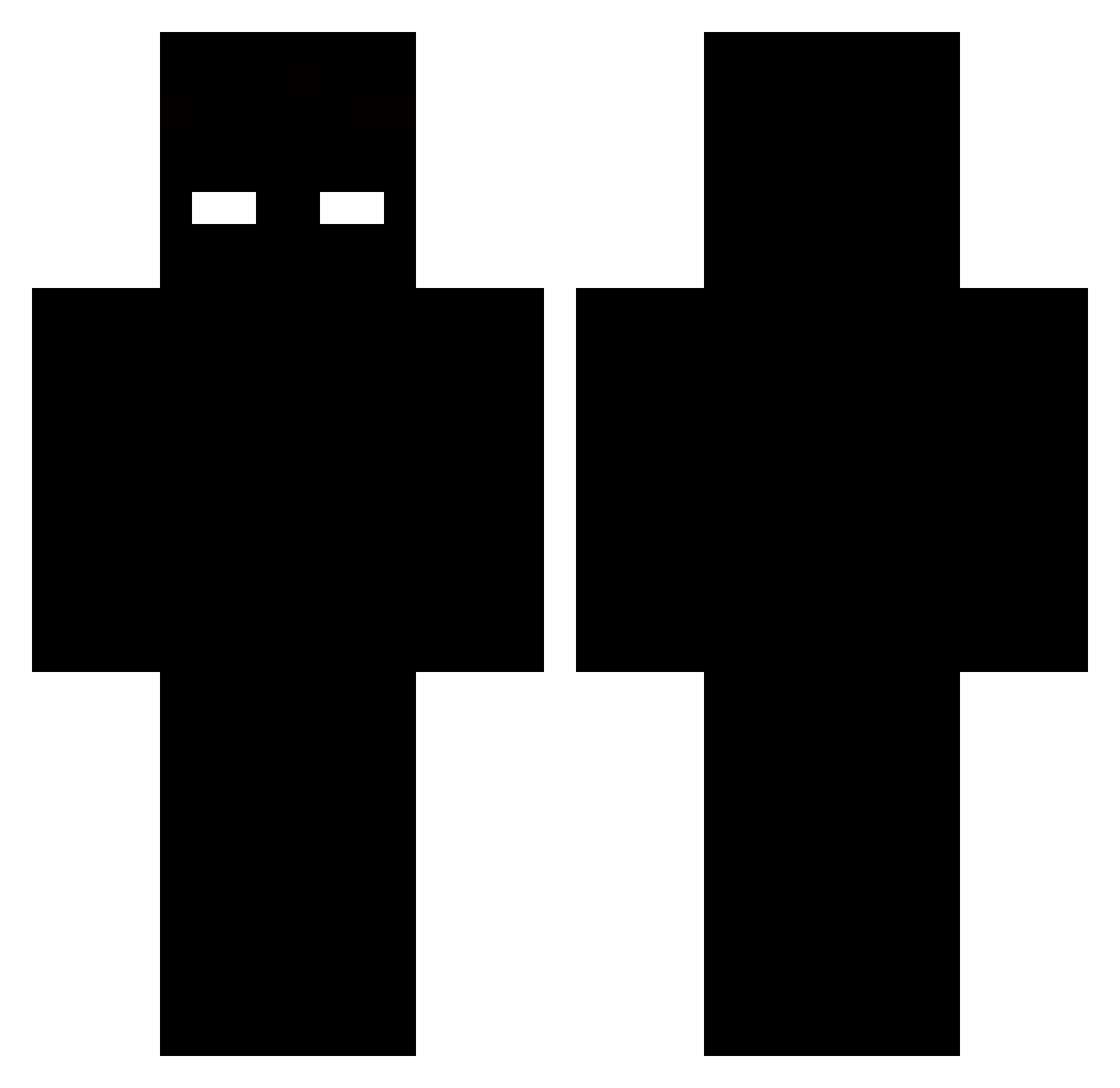 u42e Minecraft skin, front and back view