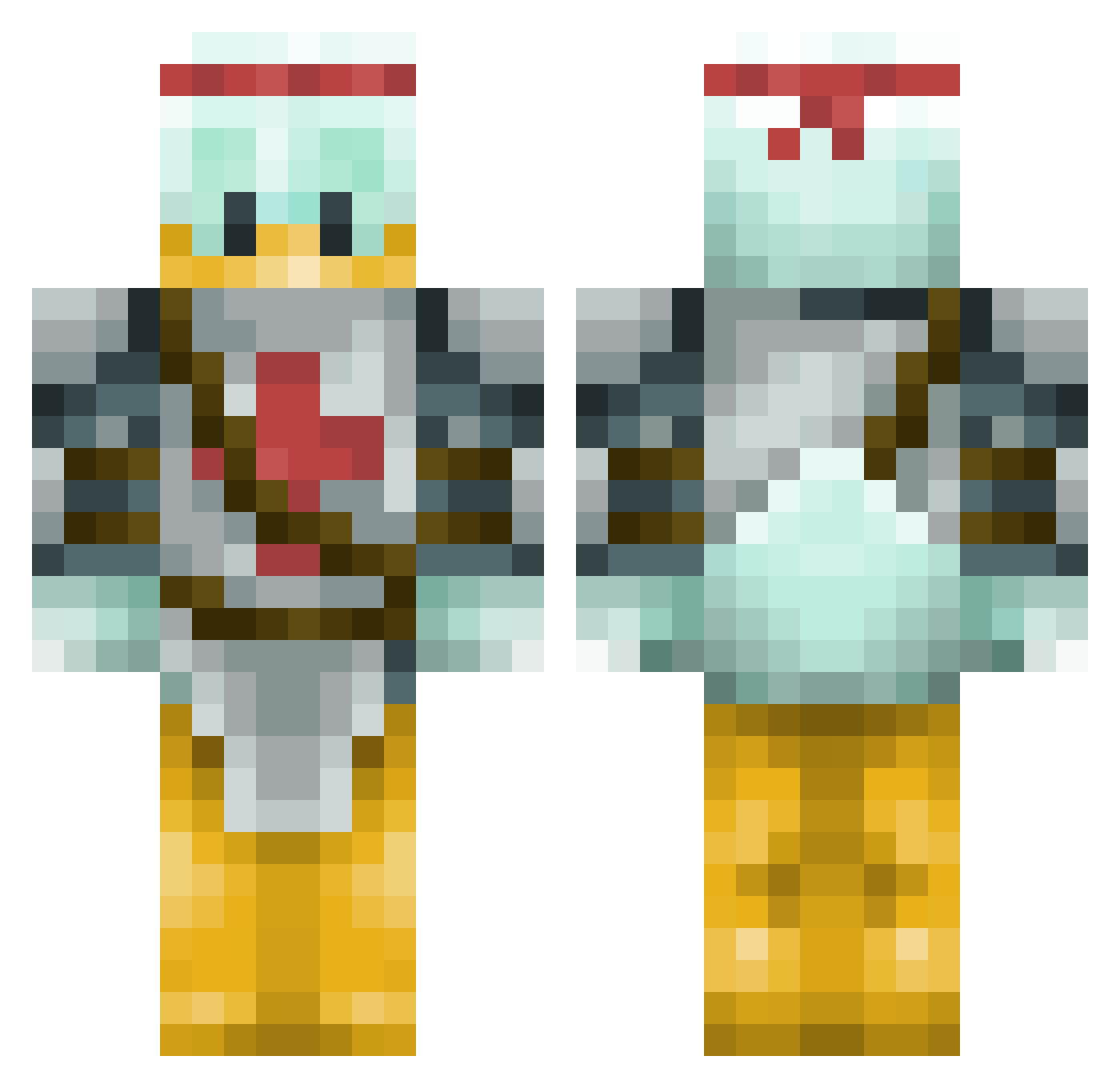 wille_10 Minecraft skin, front and back view