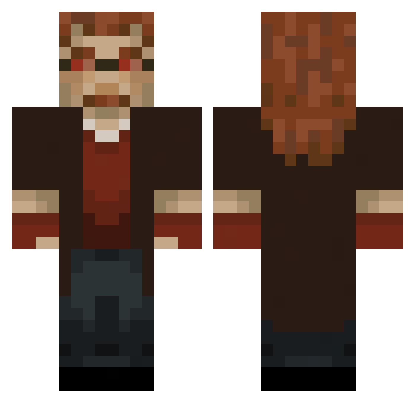 JOEJOE1234561 Minecraft skin, front and back view