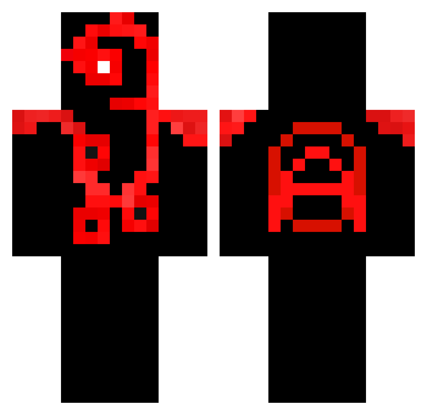 zgvans Minecraft skin, front and back view