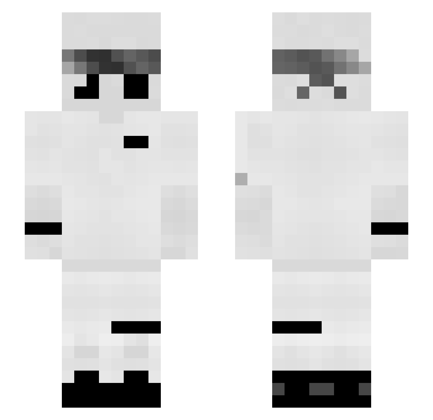 SpokeeIsHeree Minecraft skin, front and back view