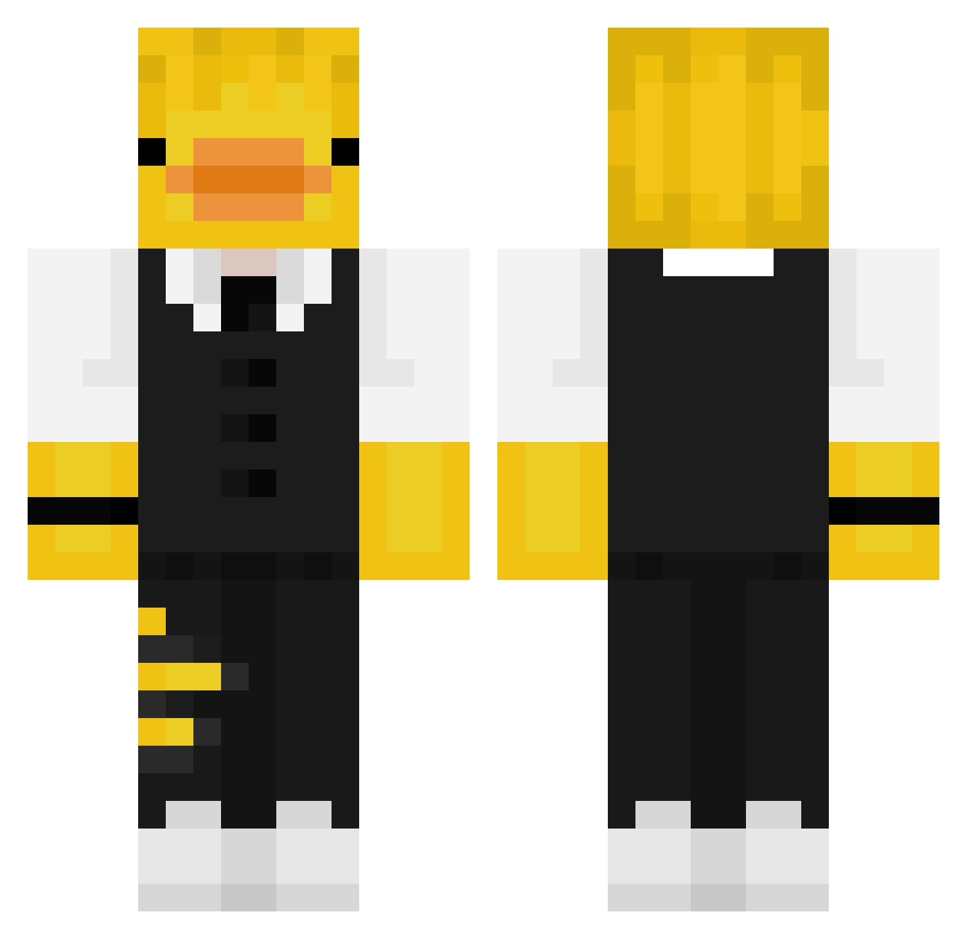 Squirrel_wolf13 Minecraft skin, front and back view