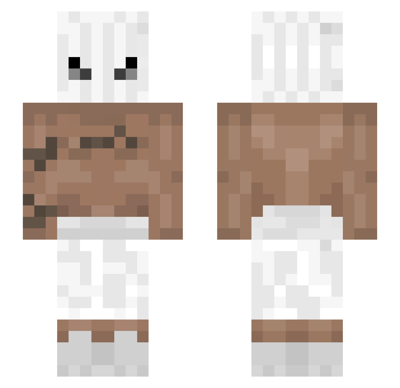 FullKothSet Minecraft skin, front and back view