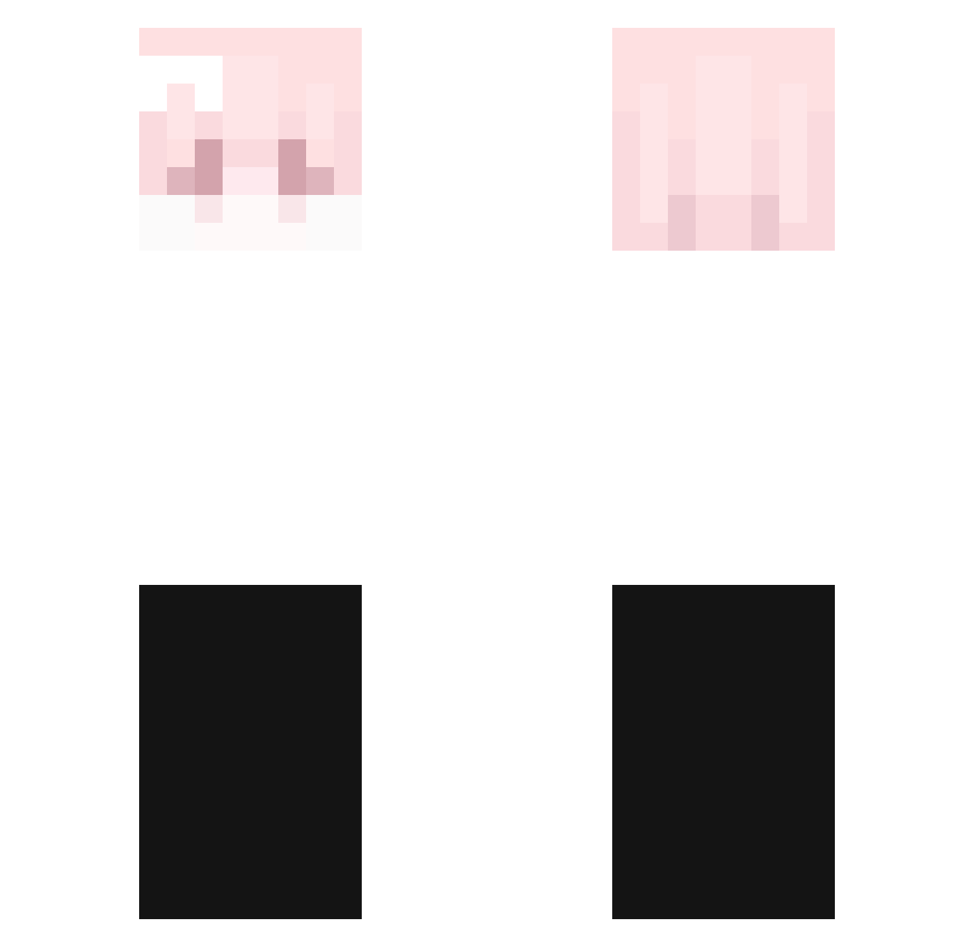 SugarI3aby Minecraft skin, front and back view