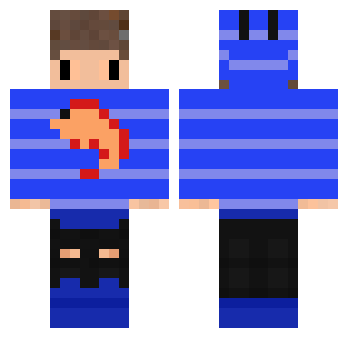 shrimpdog_99 Minecraft skin, front and back view