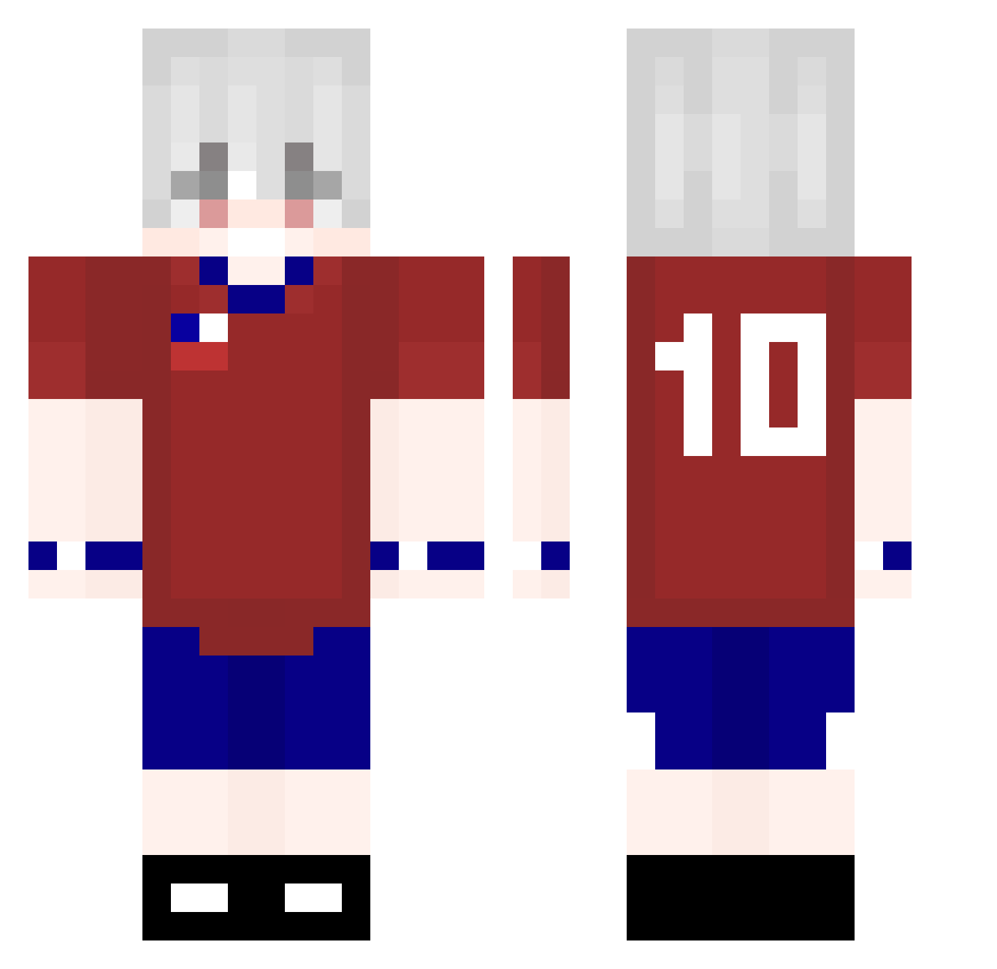 isafortyseven47 Minecraft skin, front and back view