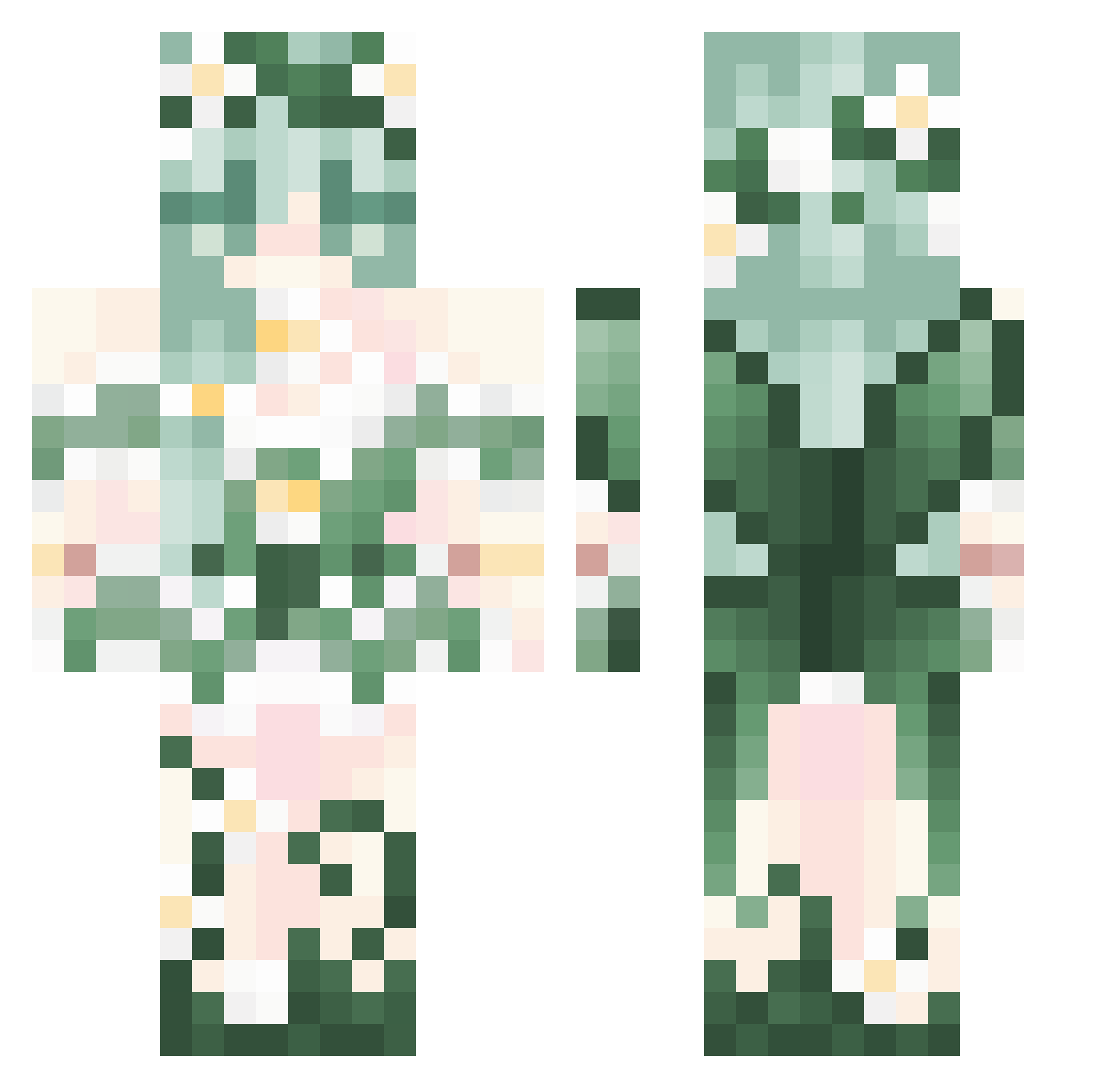 Sumo_Behun Minecraft skin, front and back view