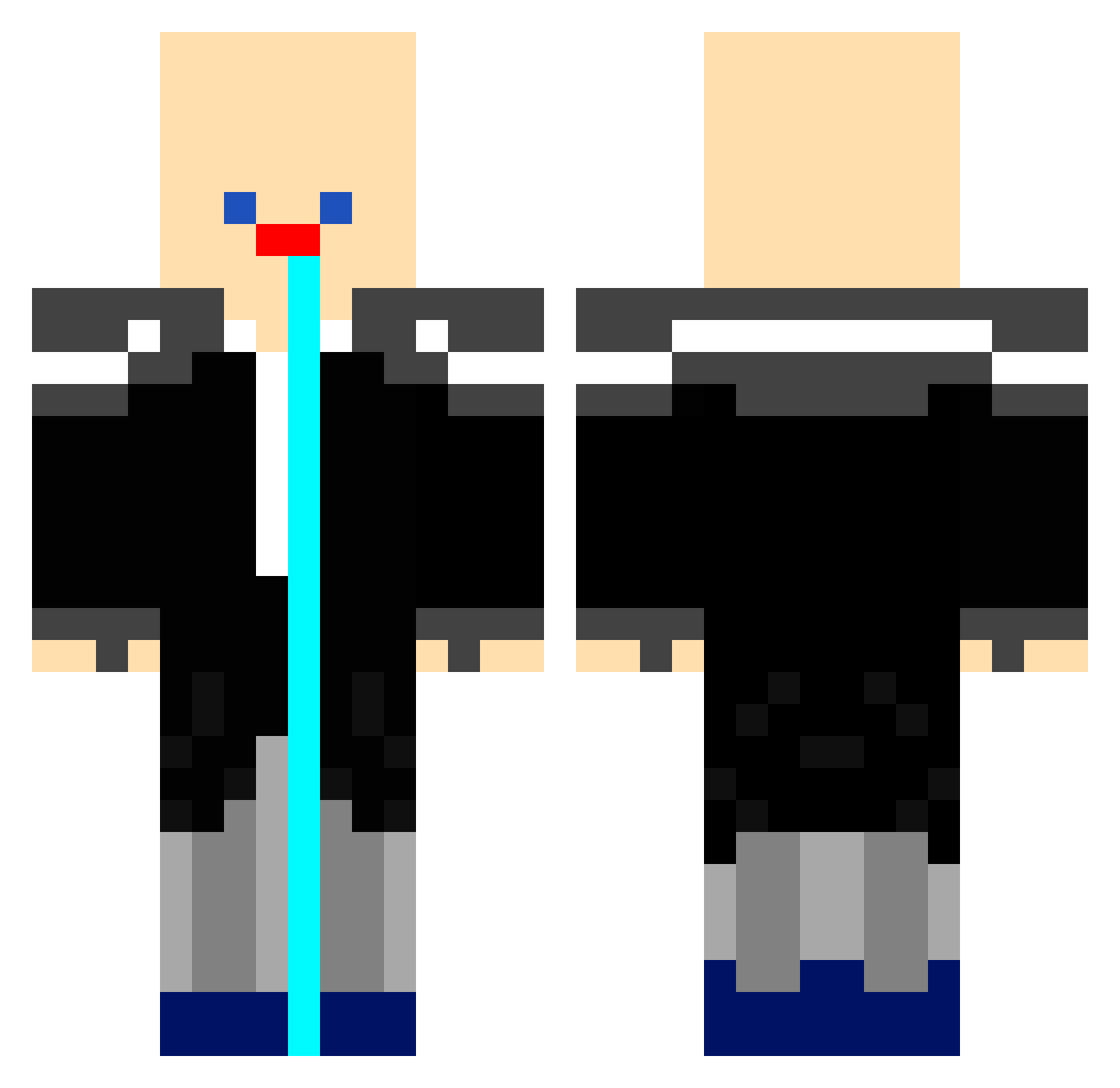suh1119 Minecraft skin, front and back view