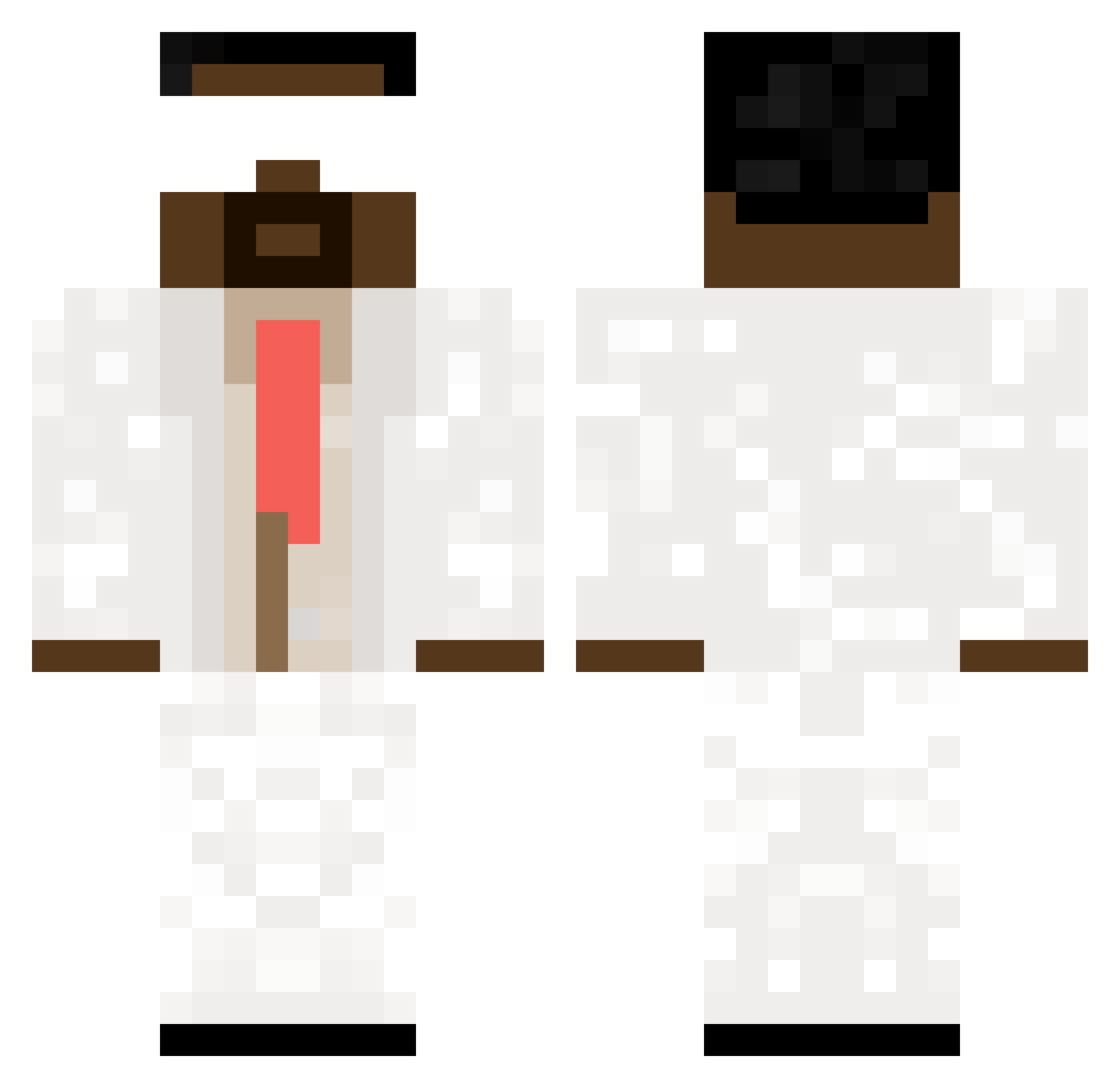 Joels_frisyr Minecraft skin, front and back view