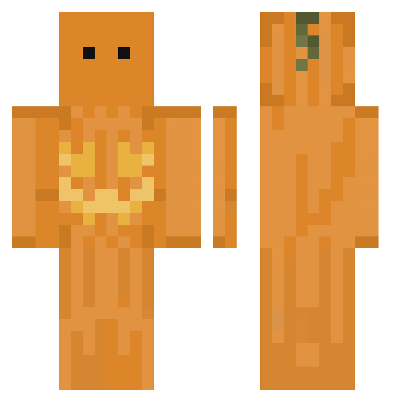 joo111 Minecraft skin, front and back view