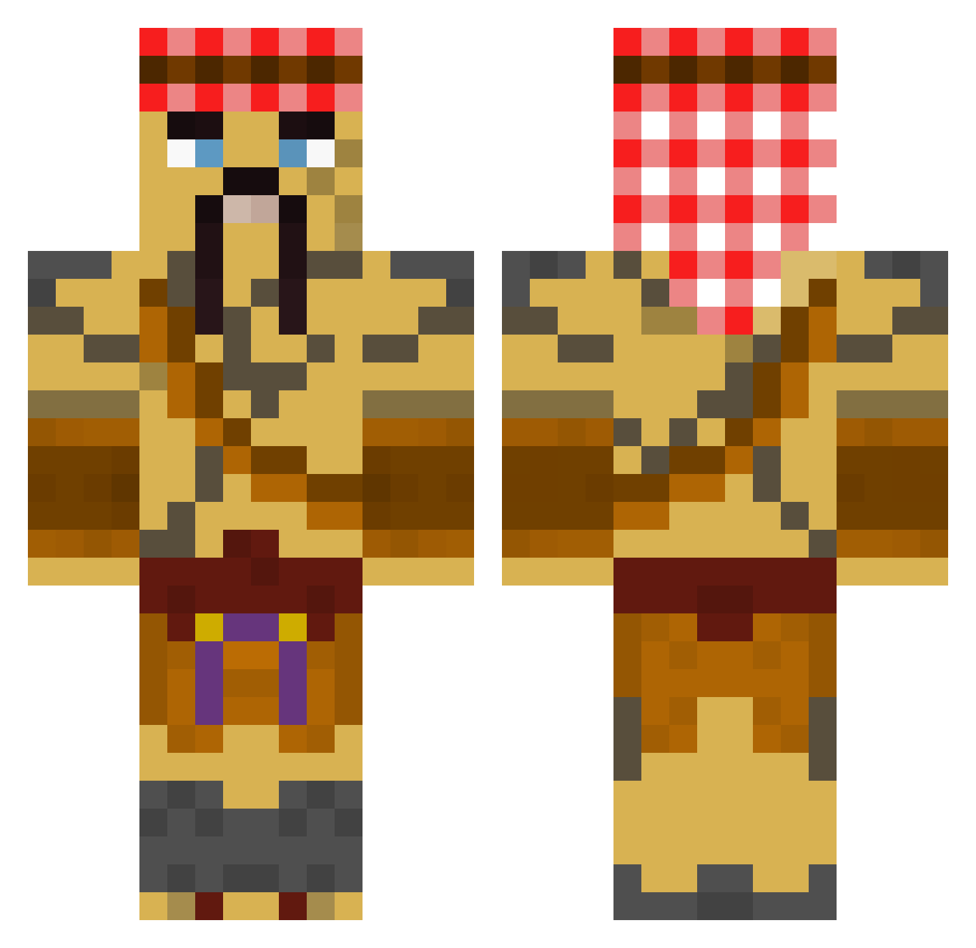 Von_Karma Minecraft skin, front and back view