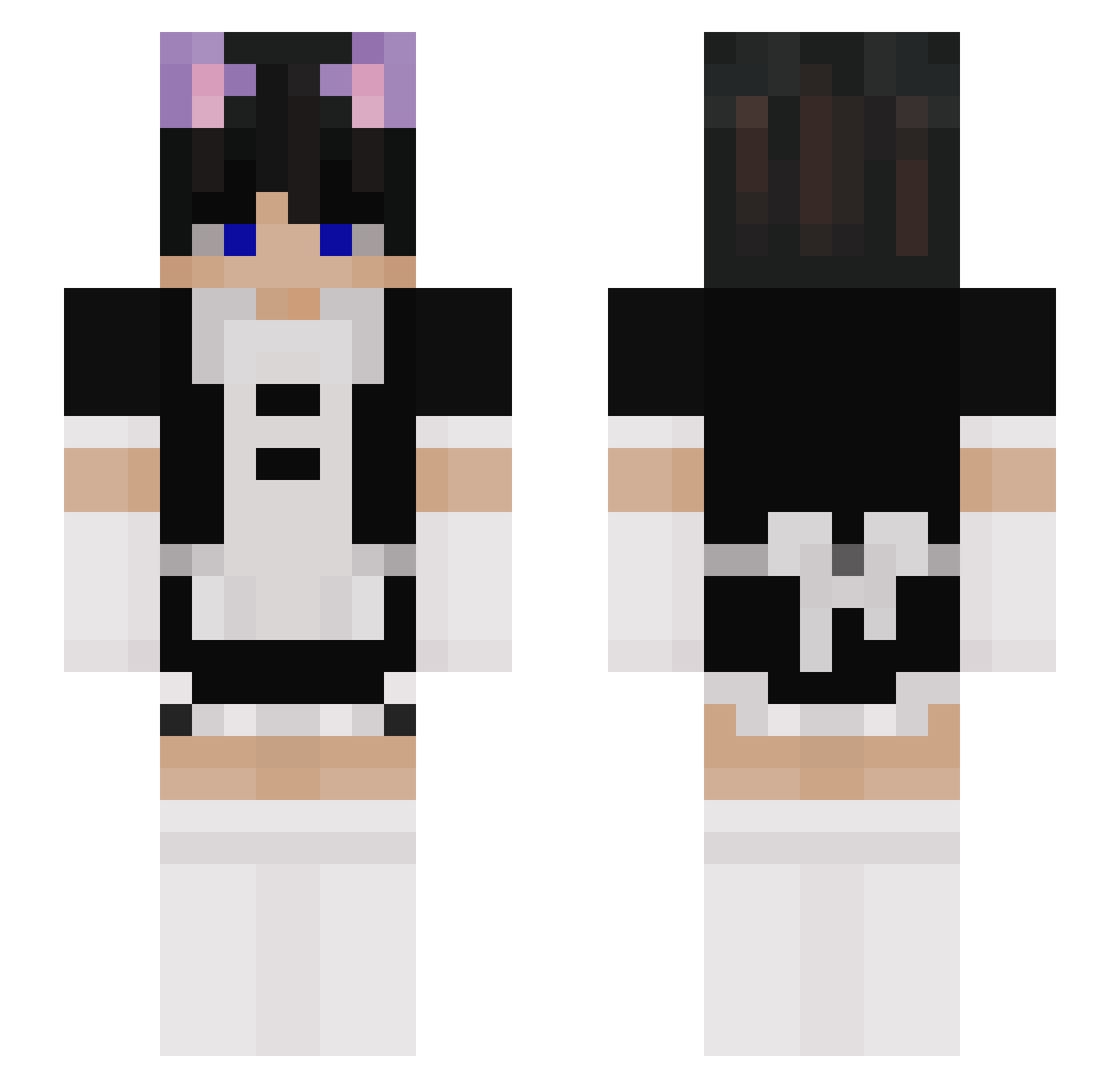 Mat_So Minecraft skin, front and back view