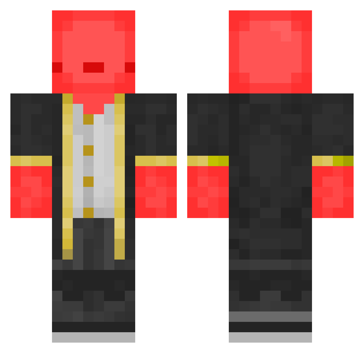Reploy Minecraft skin, front and back view