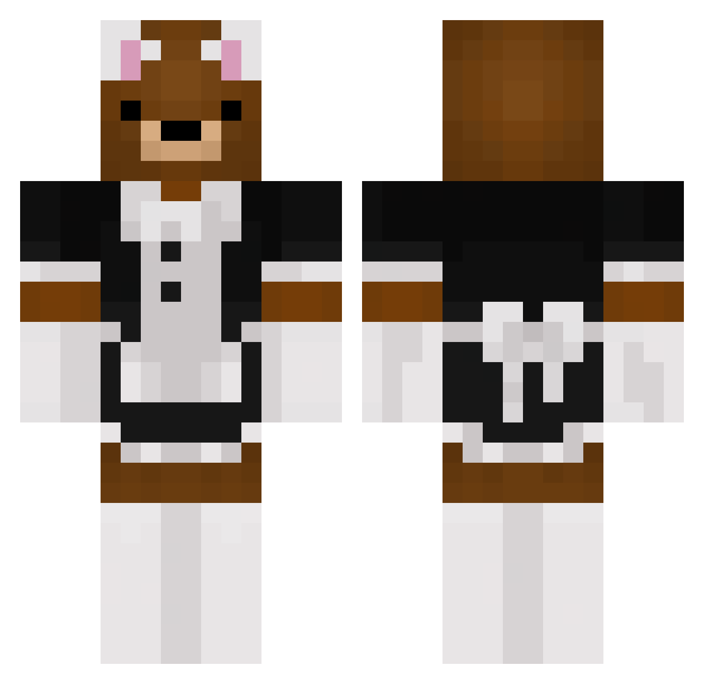 JMHOI Minecraft skin, front and back view