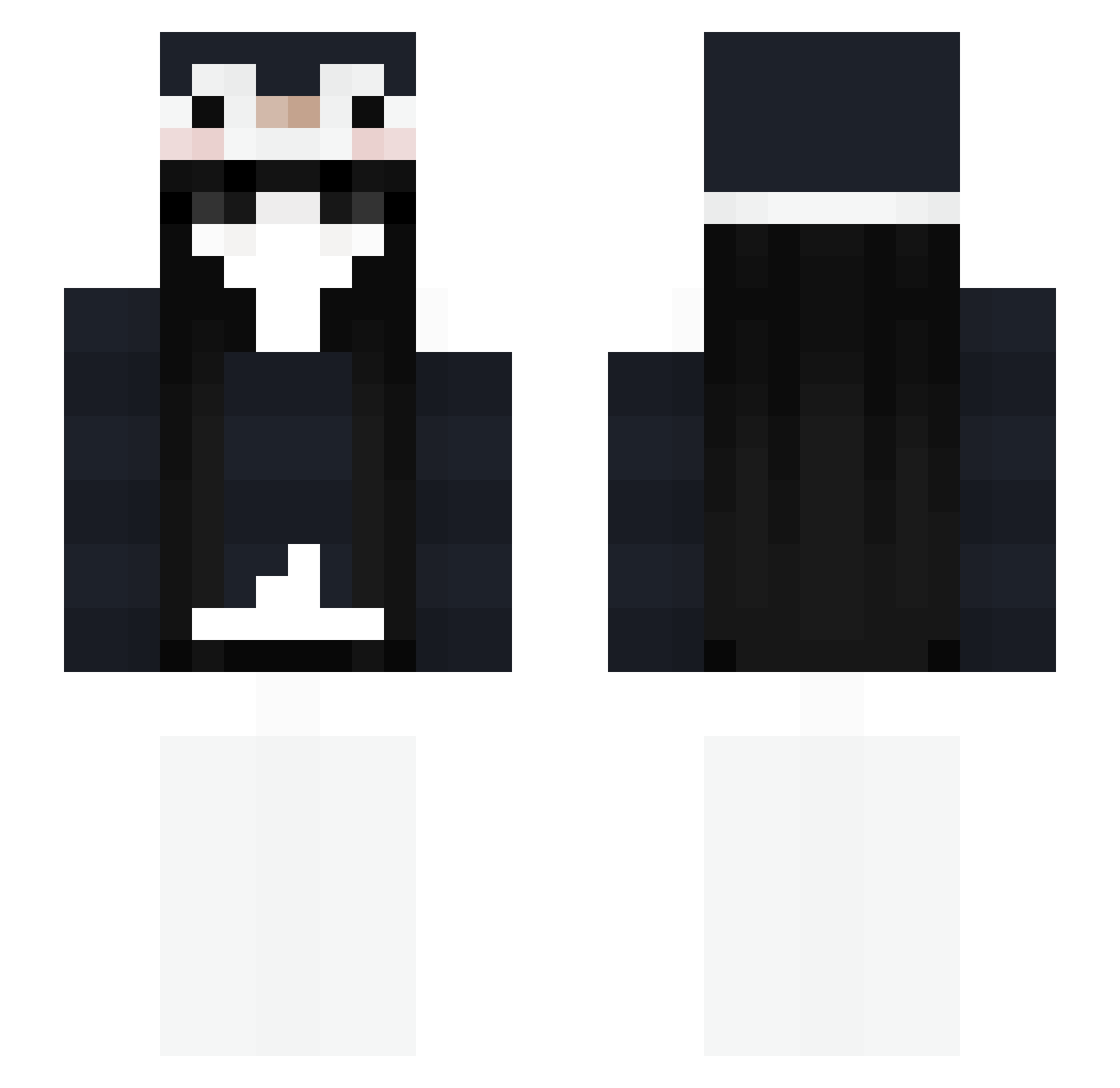 TuWasH4RE Minecraft skin, front and back view