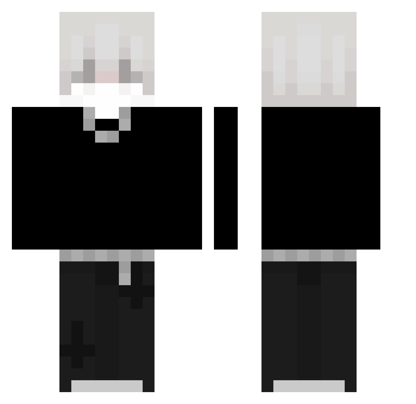 YuGeon_ Minecraft skin, front and back view