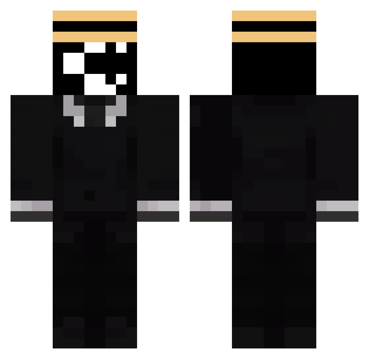 capatazgeral Minecraft skin, front and back view