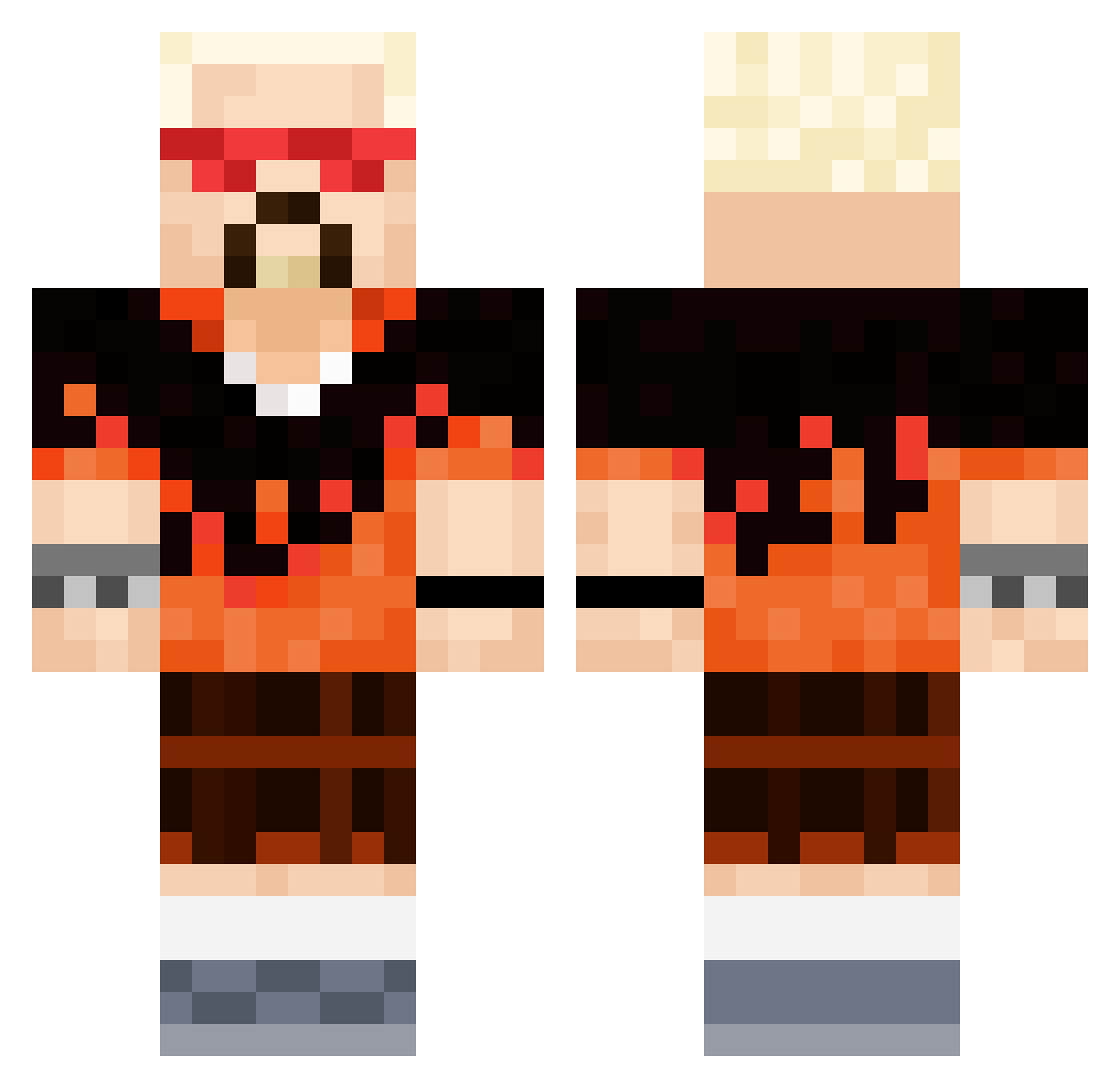 peter1011 Minecraft skin, front and back view