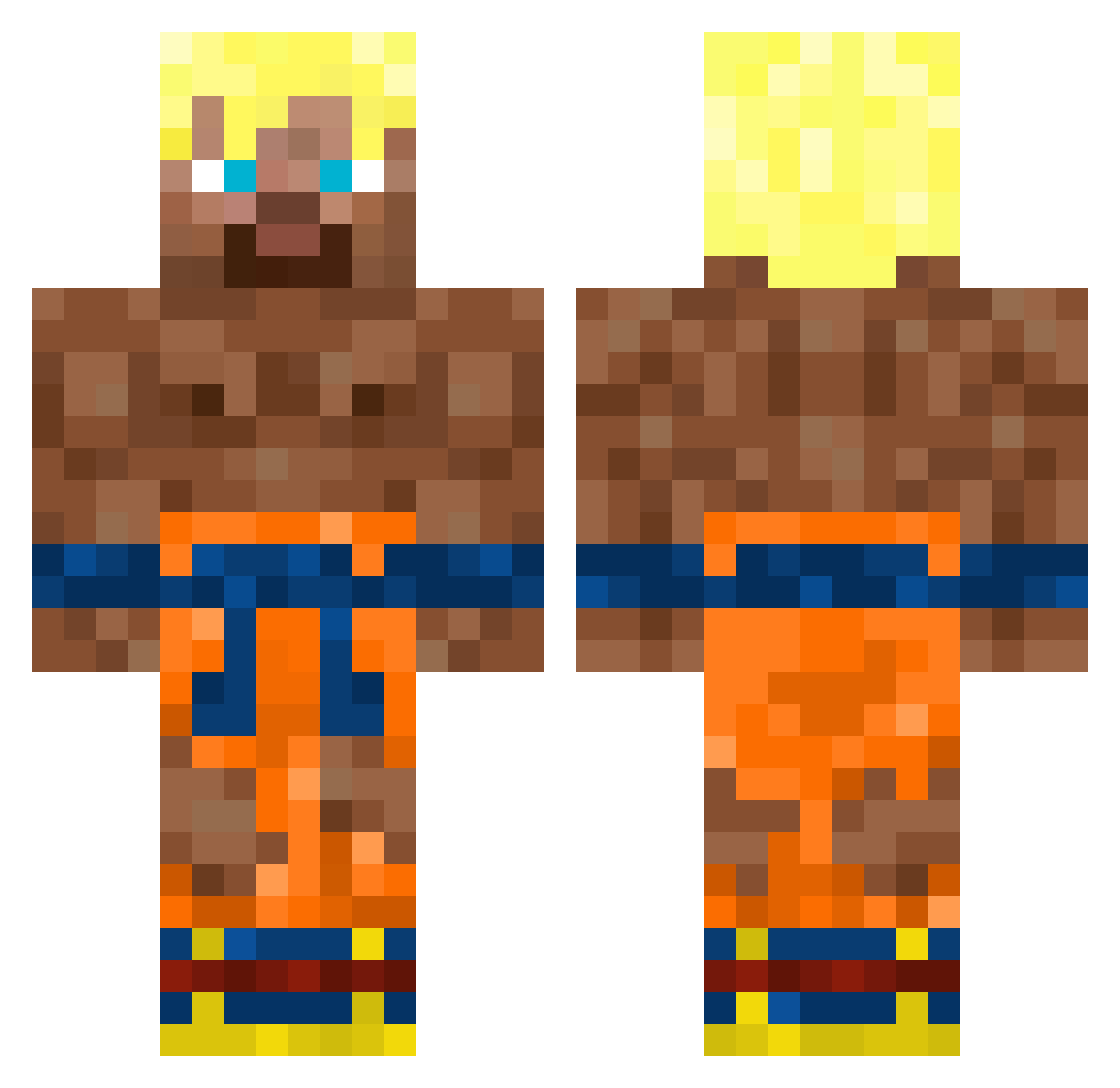 DrippyJesusss Minecraft skin, front and back view