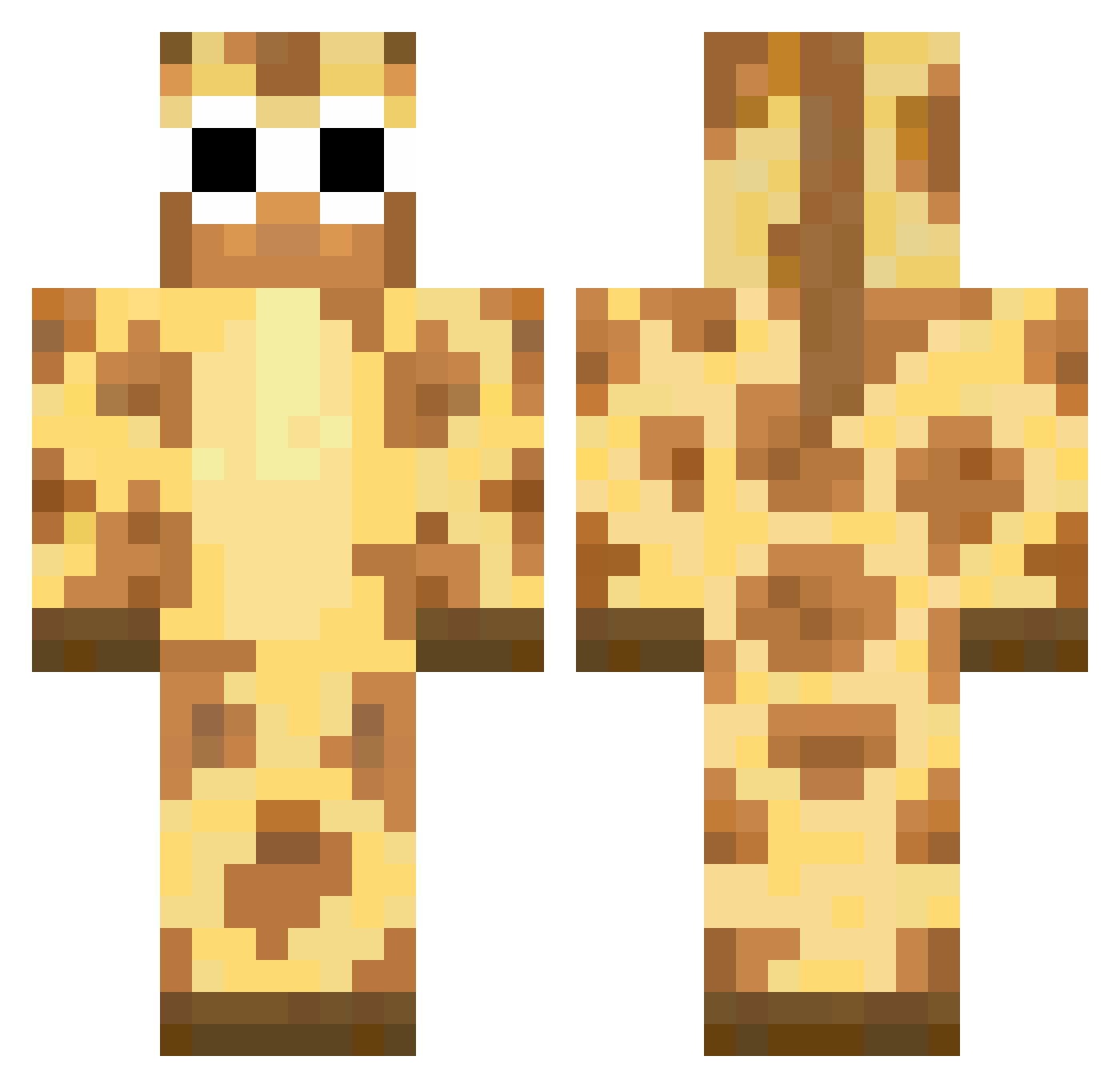 4lpn Minecraft skin, front and back view