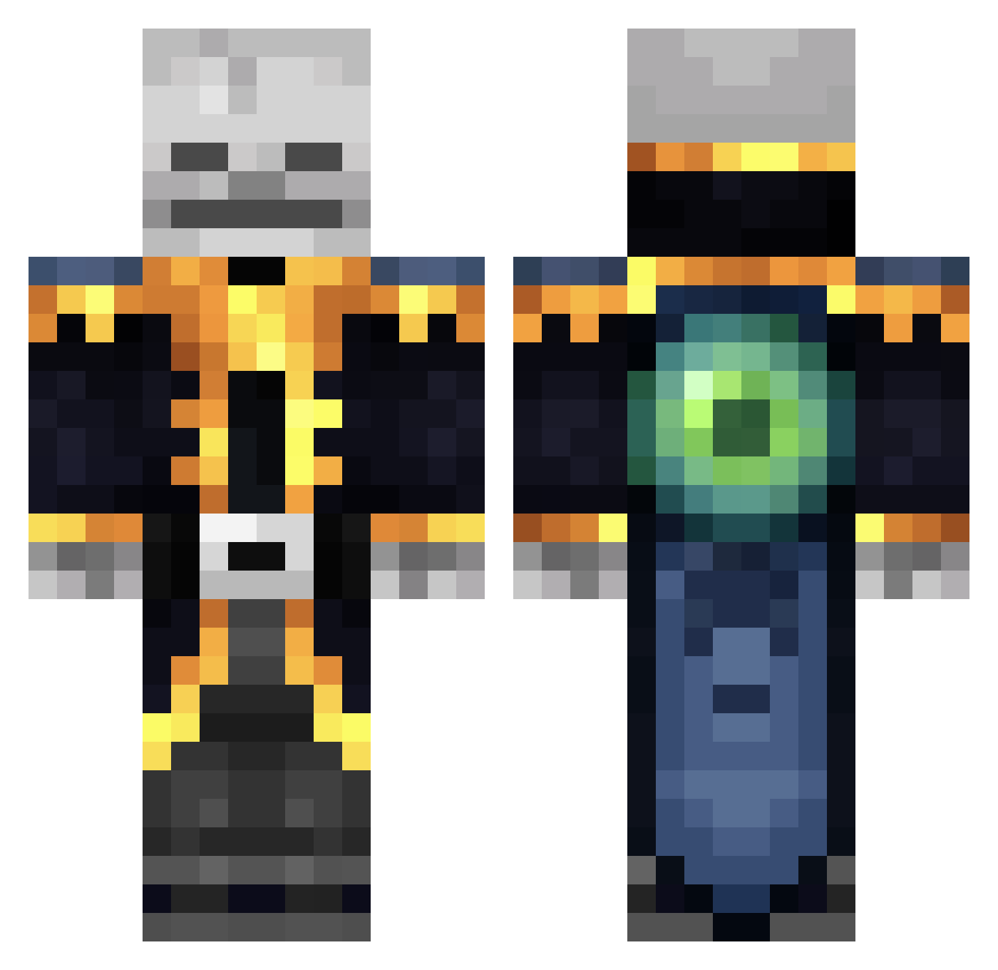 yvanlollieux28 Minecraft skin, front and back view