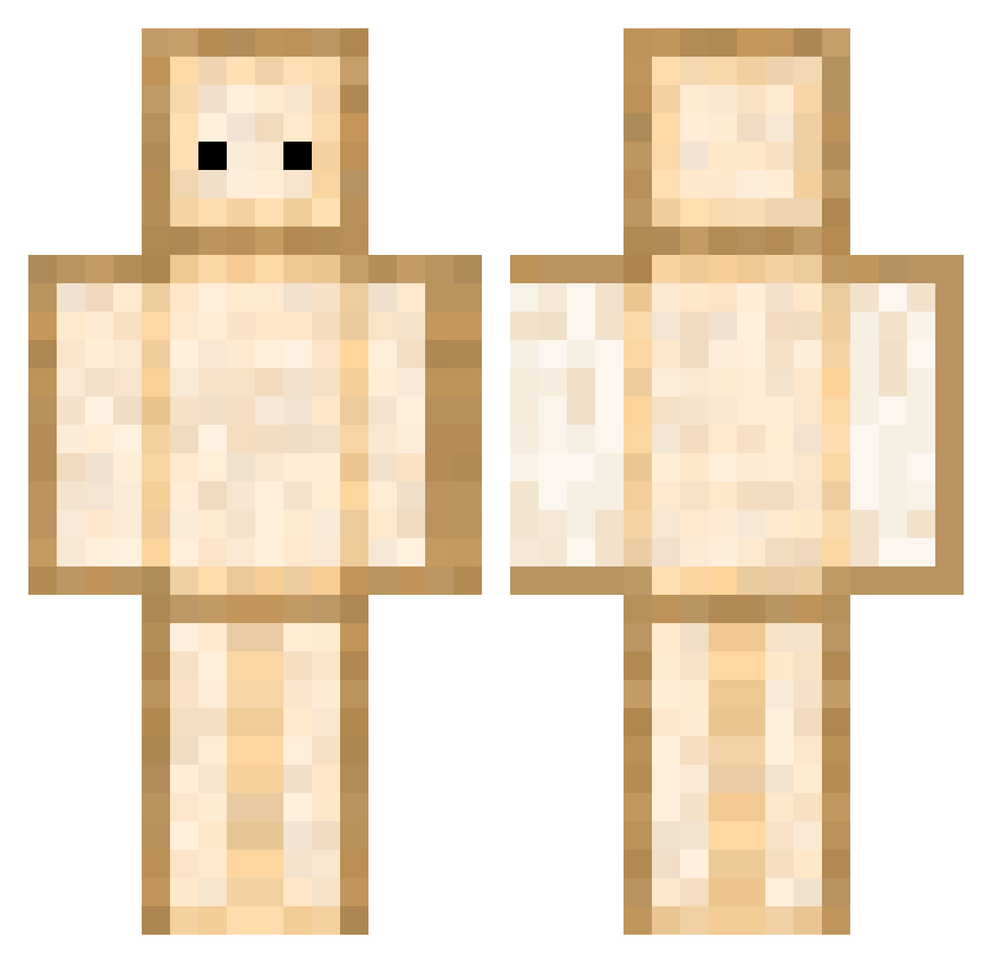 Rumpelbumpel54 Minecraft skin, front and back view