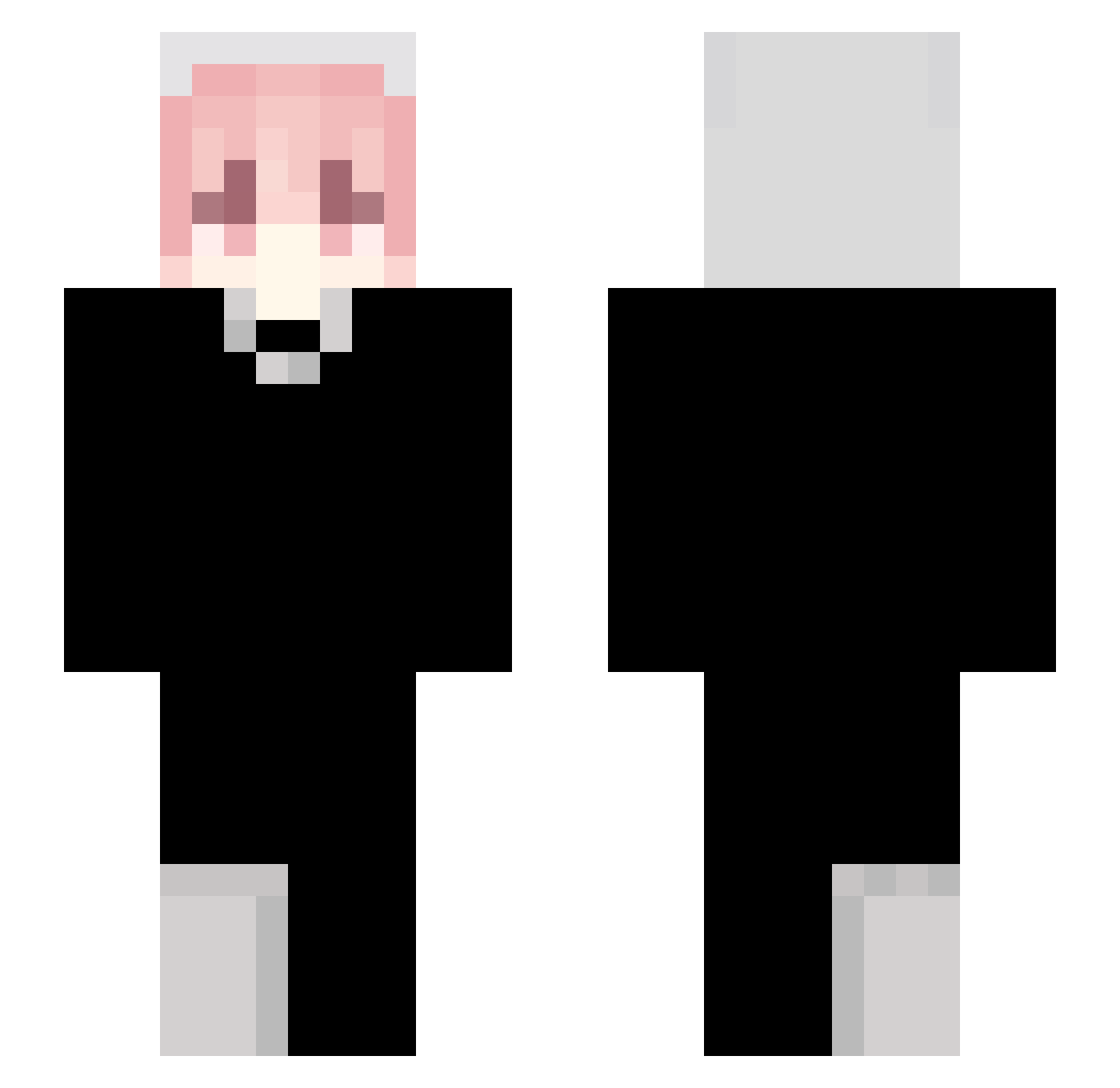 Revivals Minecraft skin, front and back view