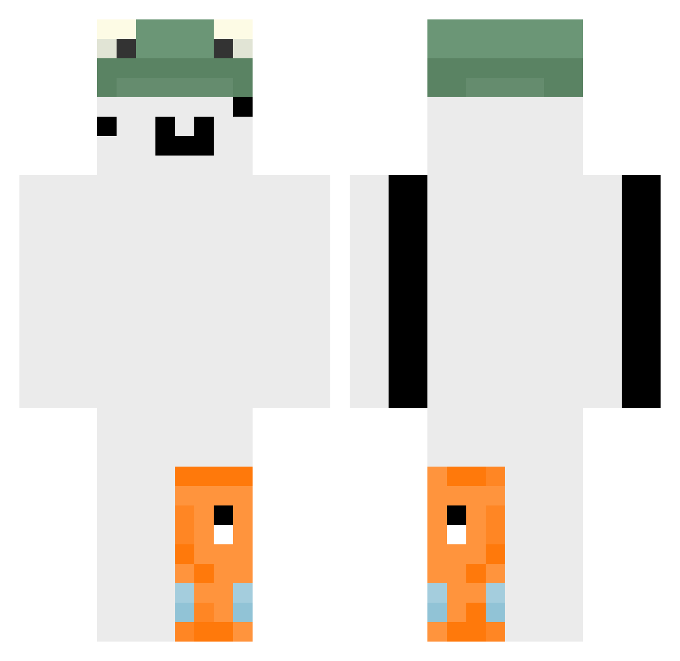 Sungmin54 Minecraft skin, front and back view