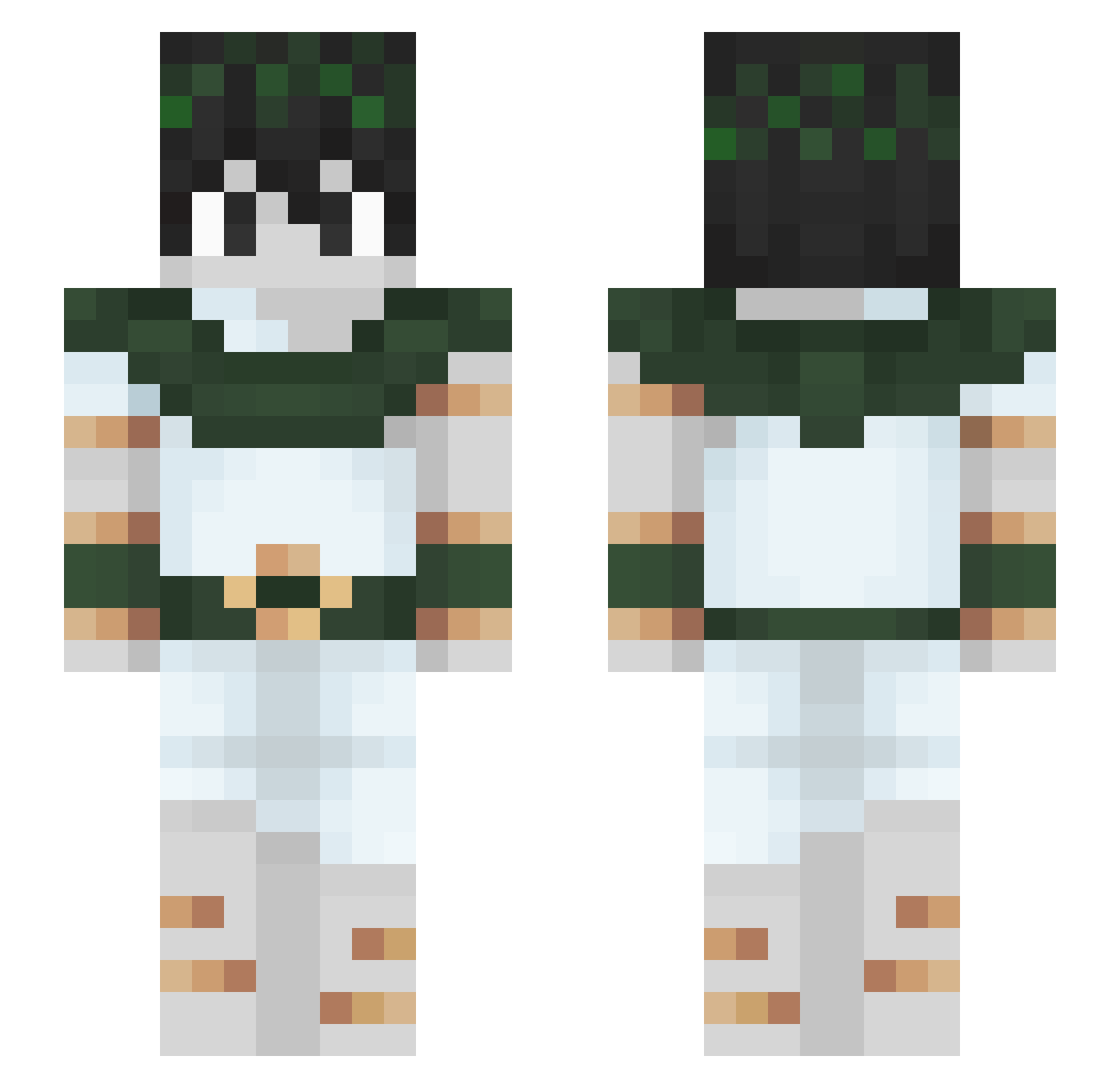 Vaeriq_ Minecraft skin, front and back view