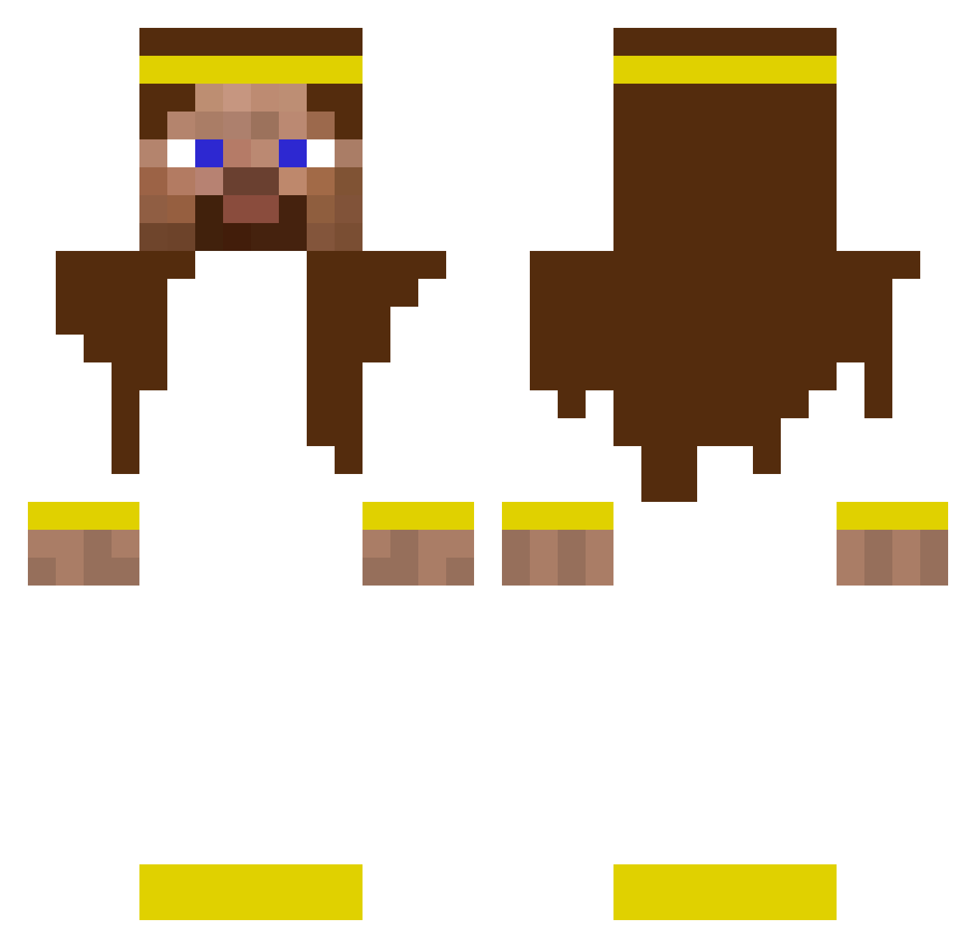 MALPA3113 Minecraft skin, front and back view