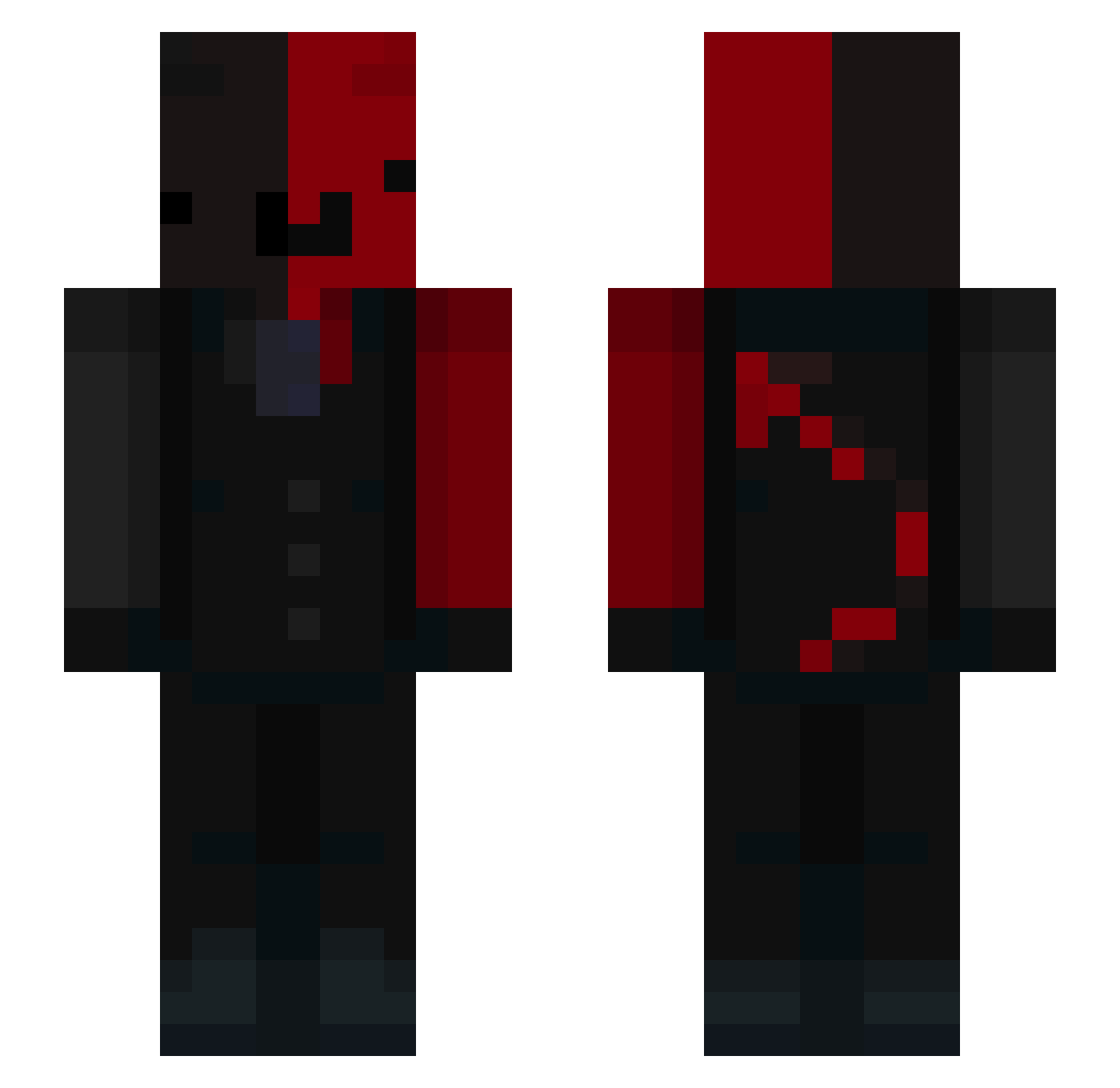 Kiyakari Minecraft skin, front and back view