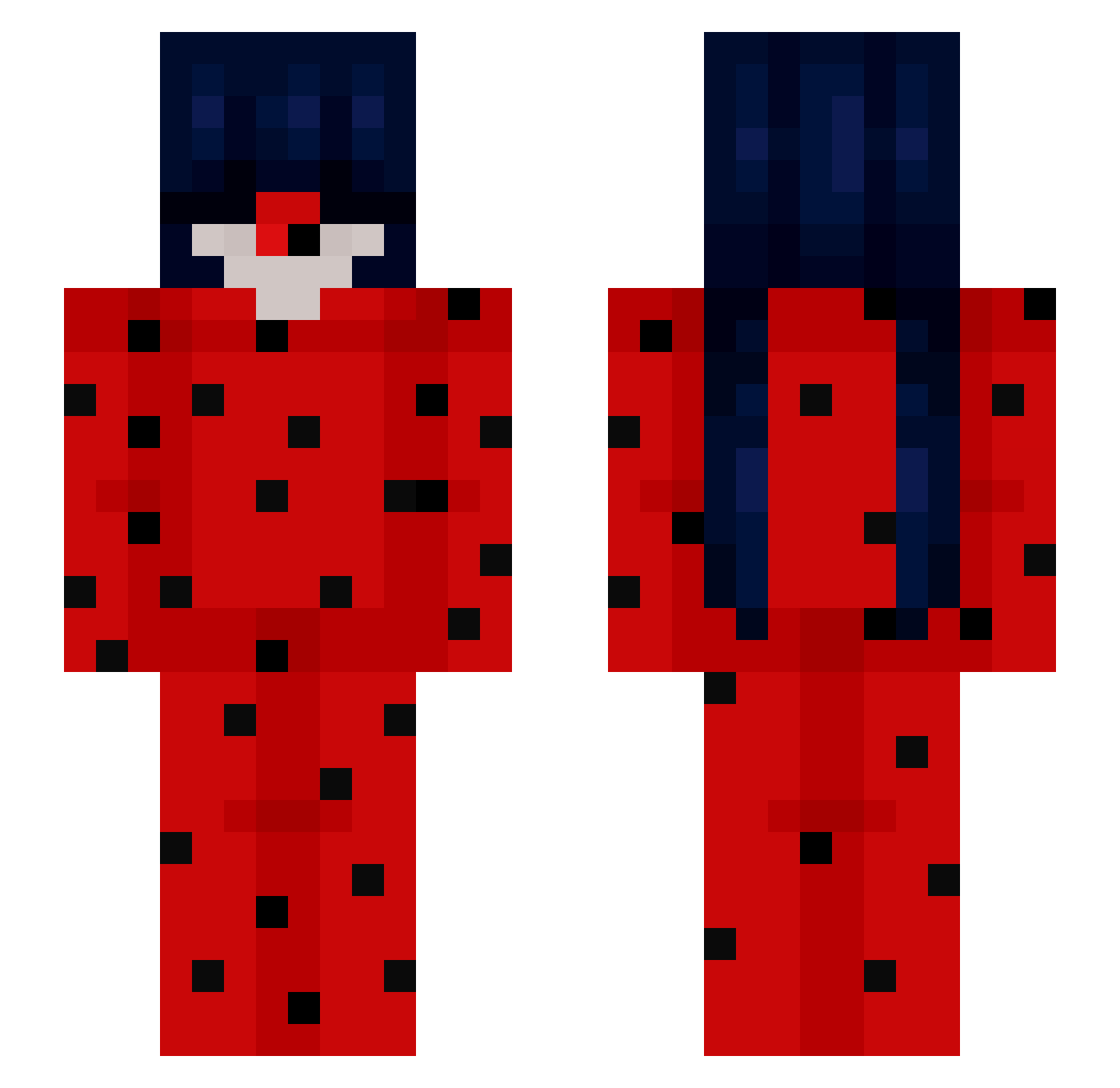 Myself Minecraft skin, front and back view
