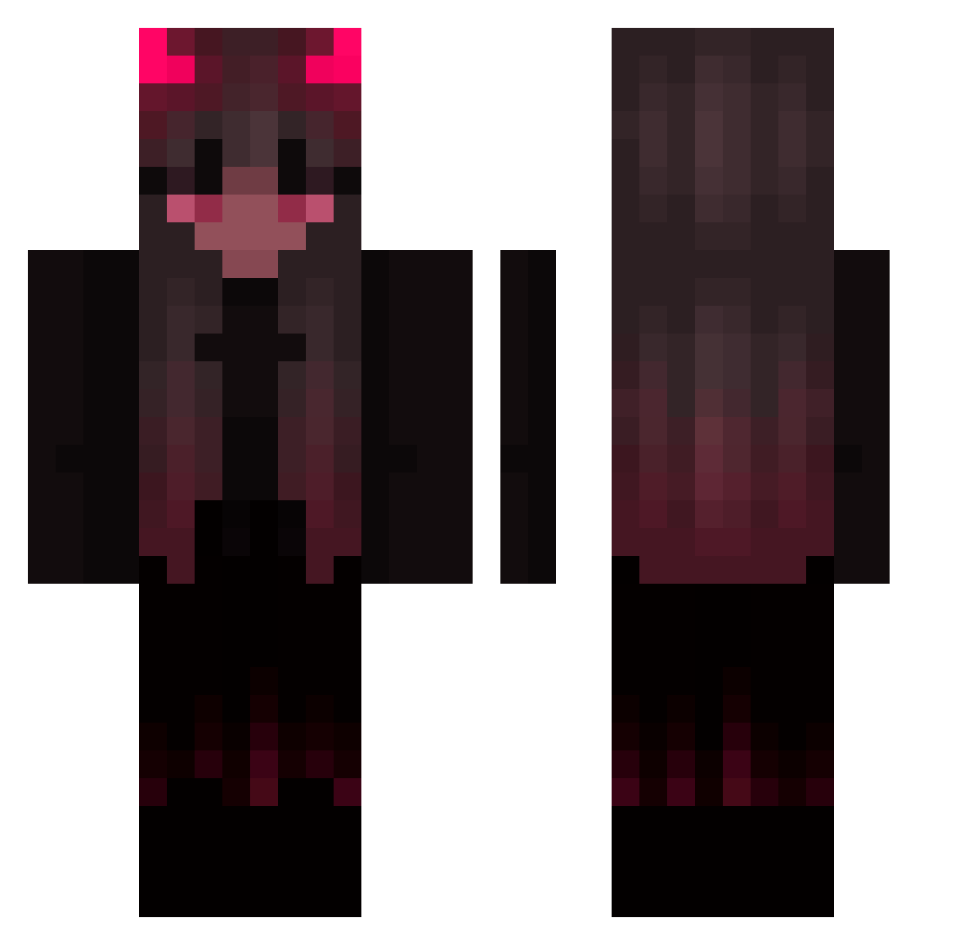 zvezdocchka Minecraft skin, front and back view