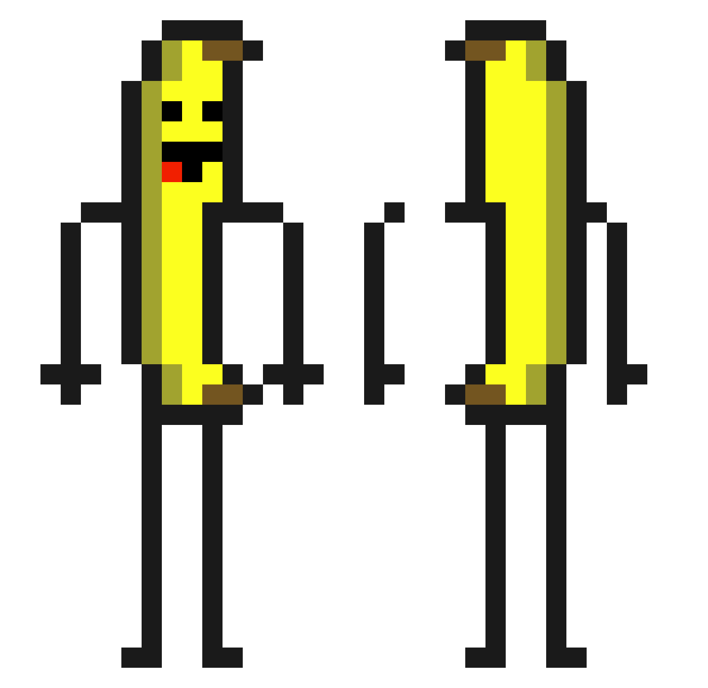 BabyGotDoggo Minecraft skin, front and back view