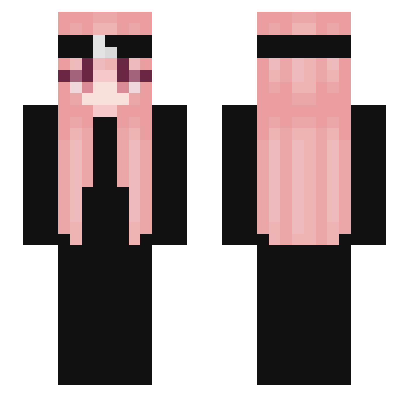 _xnb Minecraft skin, front and back view