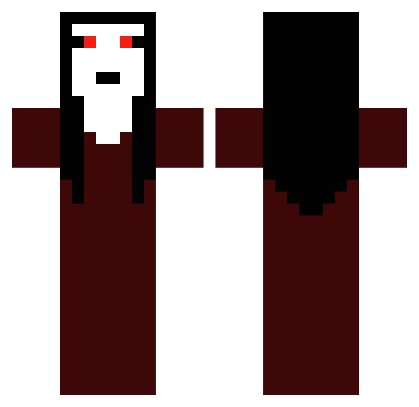 DarthGun03 Minecraft skin, front and back view